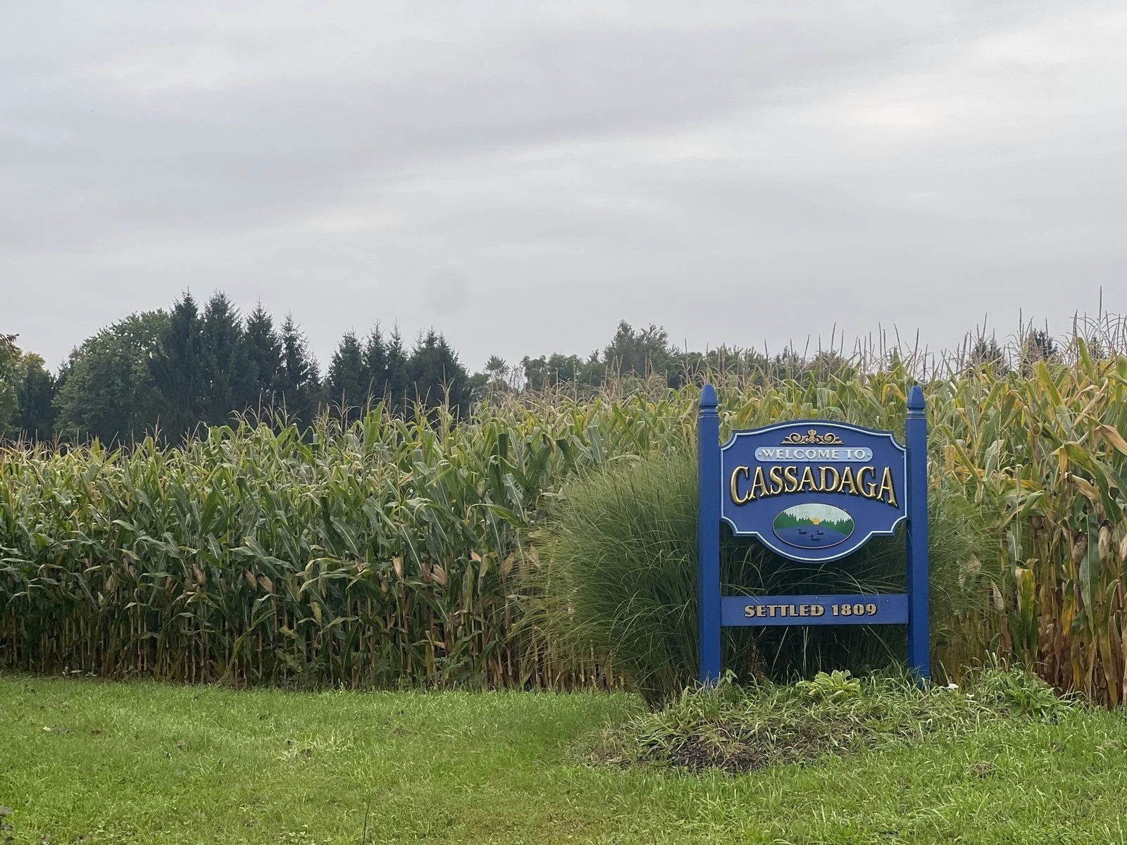 Welcome to Cassadaga sign