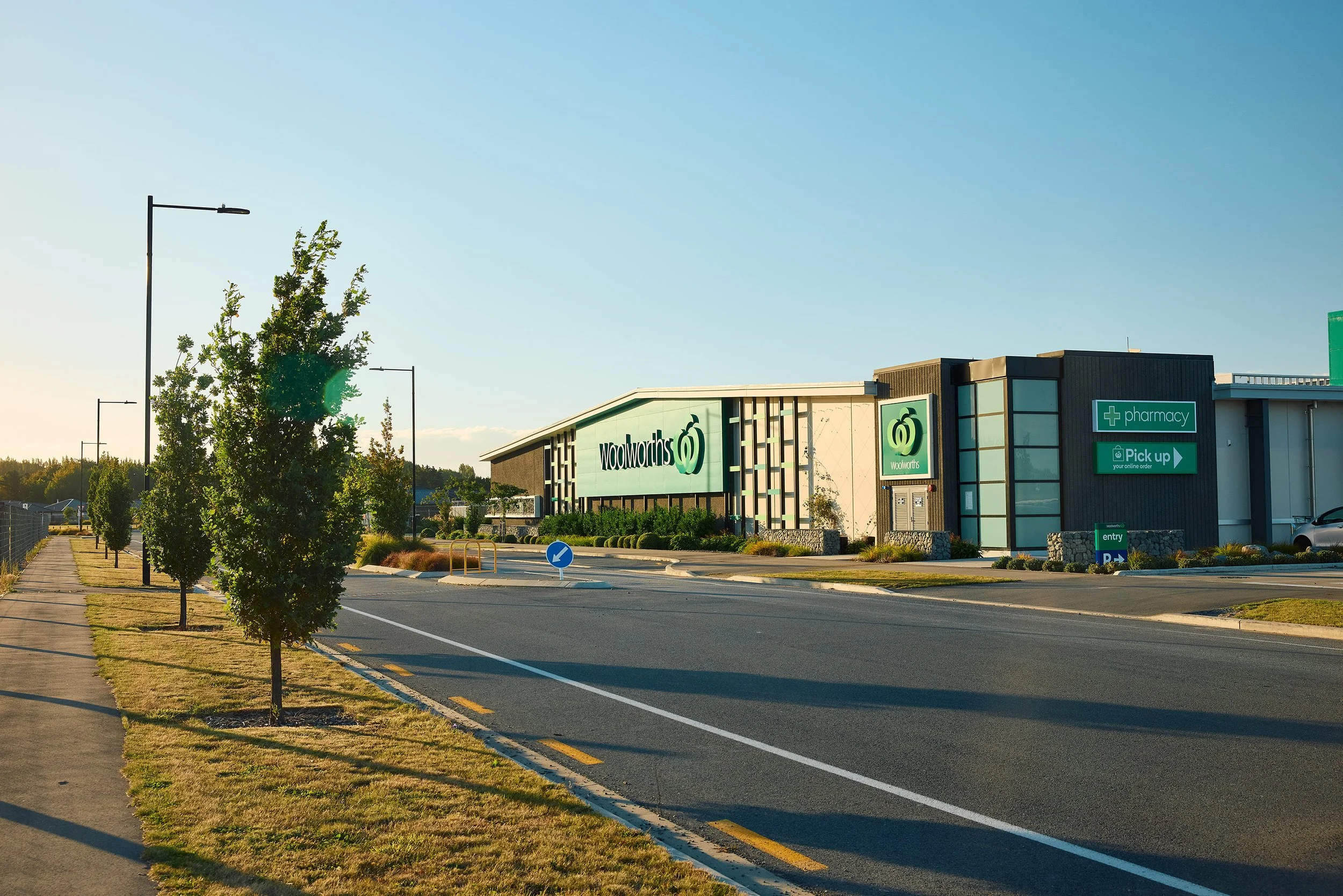 Exterior view of a Woolworths grocery store at Belfast subdivision