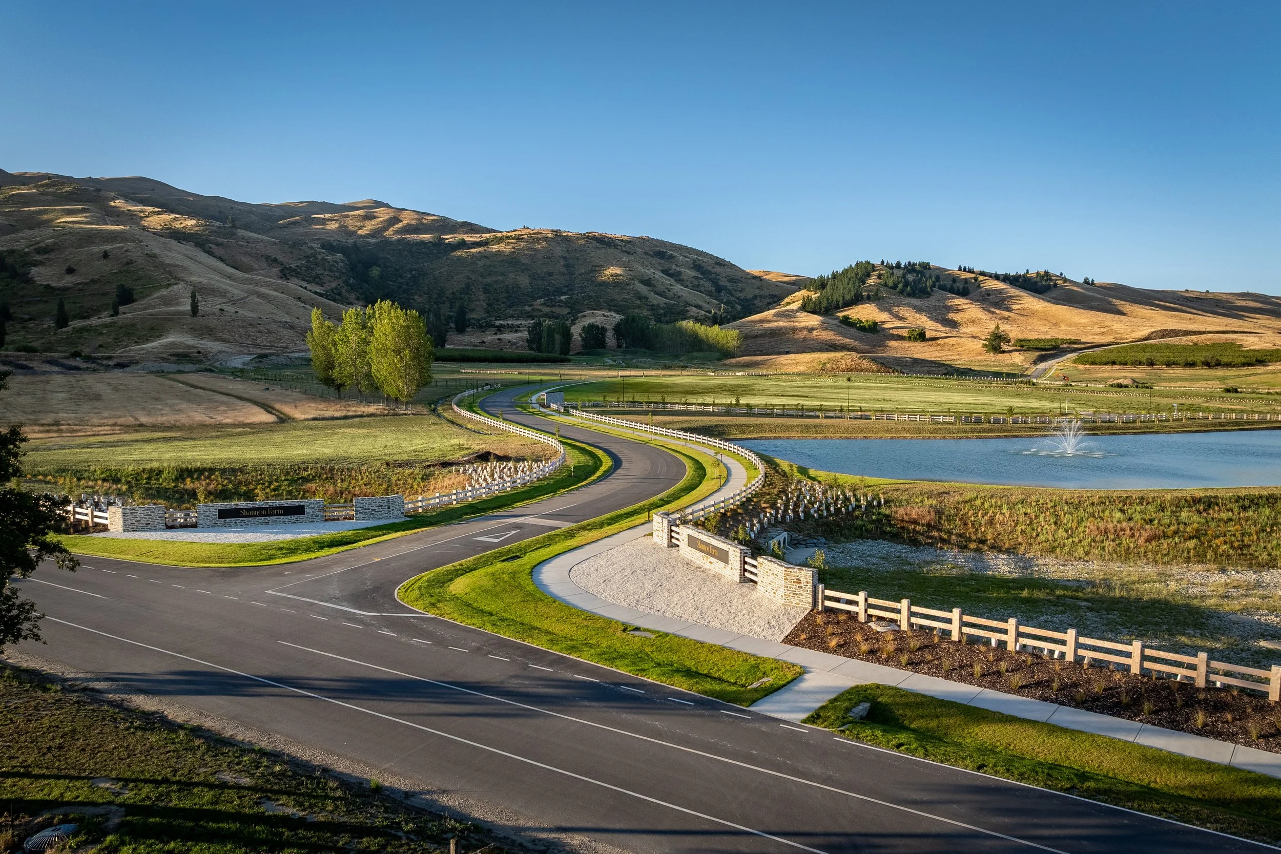 Scenic landscape at Shannon Farm subdivision