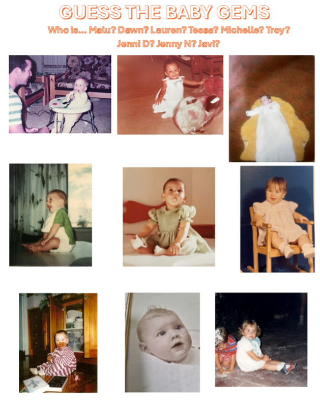 ‘Who’s that baby Gem?’