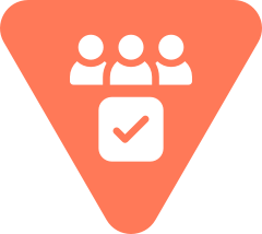 People and tick icon, representing successful recruitment in NFP sector the NFP Sector