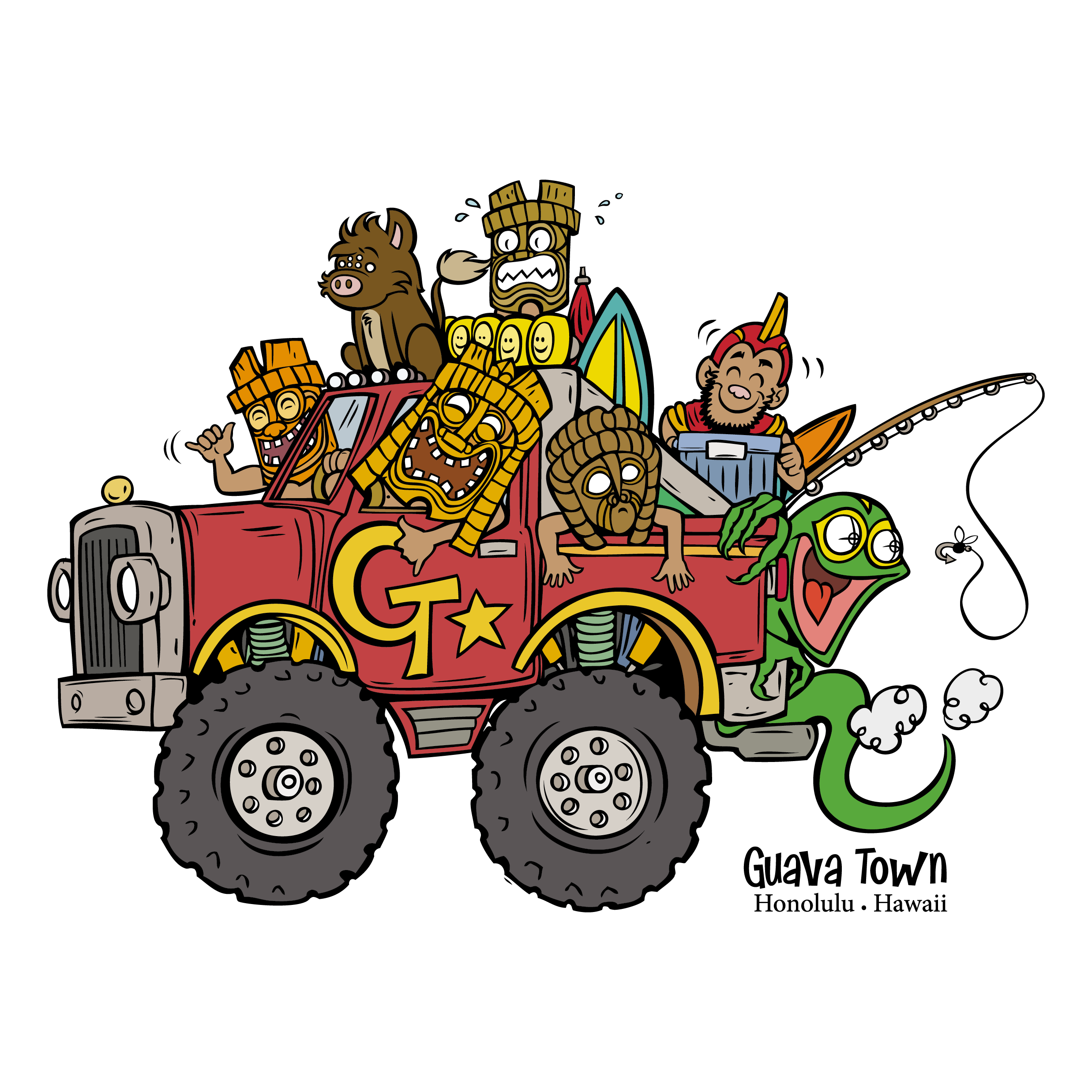 Holoholo Adventure – Guava Town Sticker