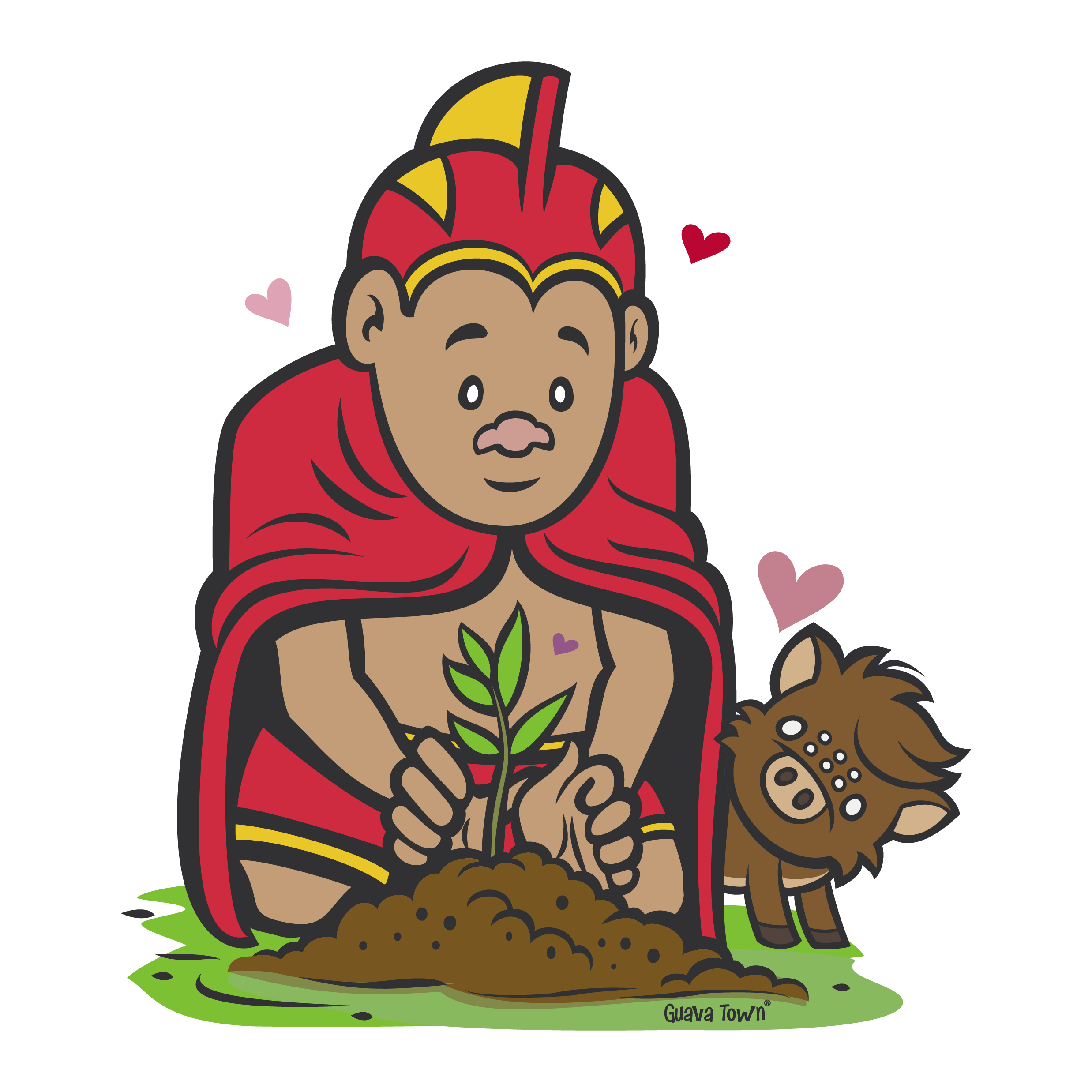 Planting Together – Menehune & Kipi Sticker