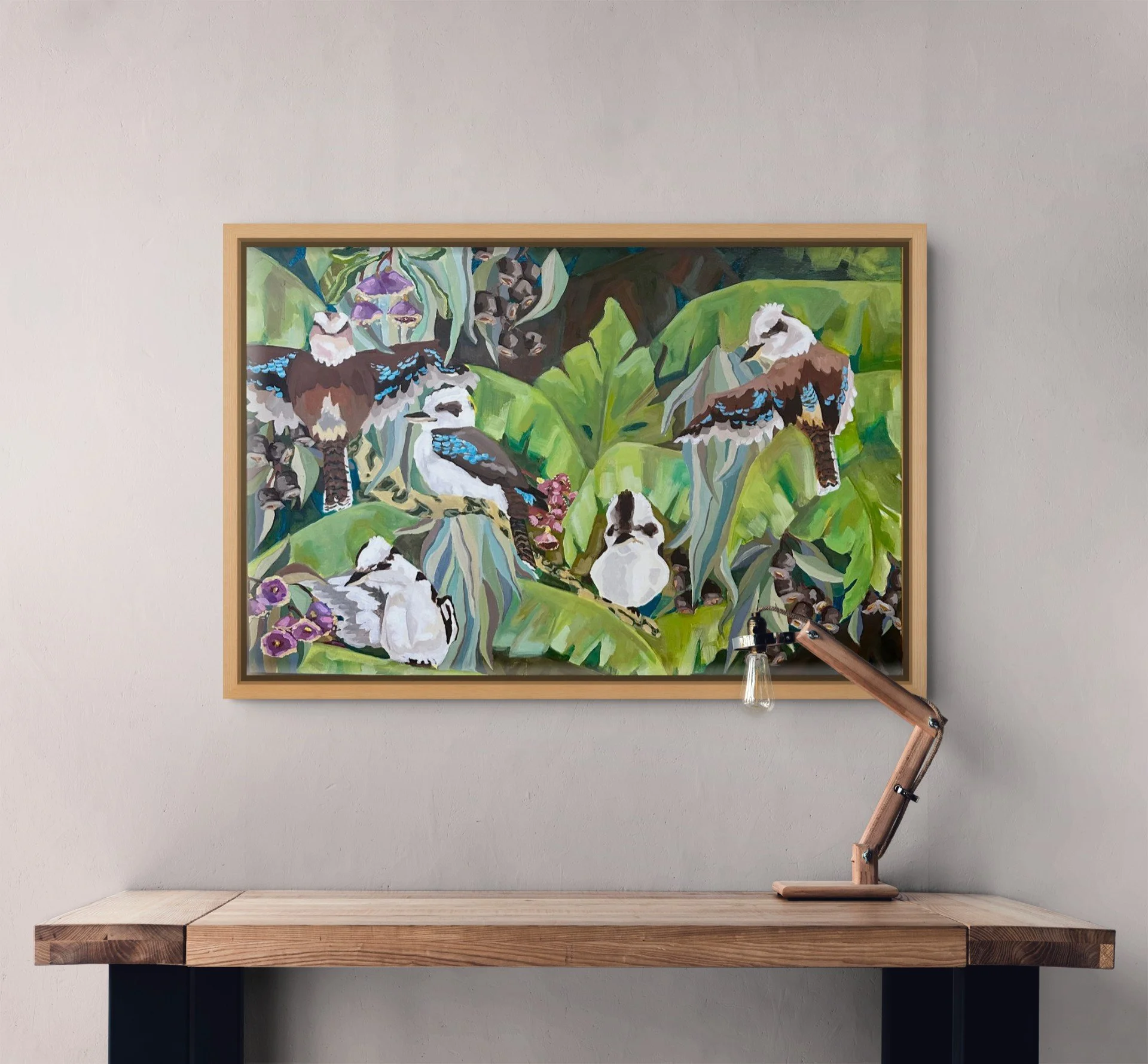 'A Riot' - on stretched canvas unframed
