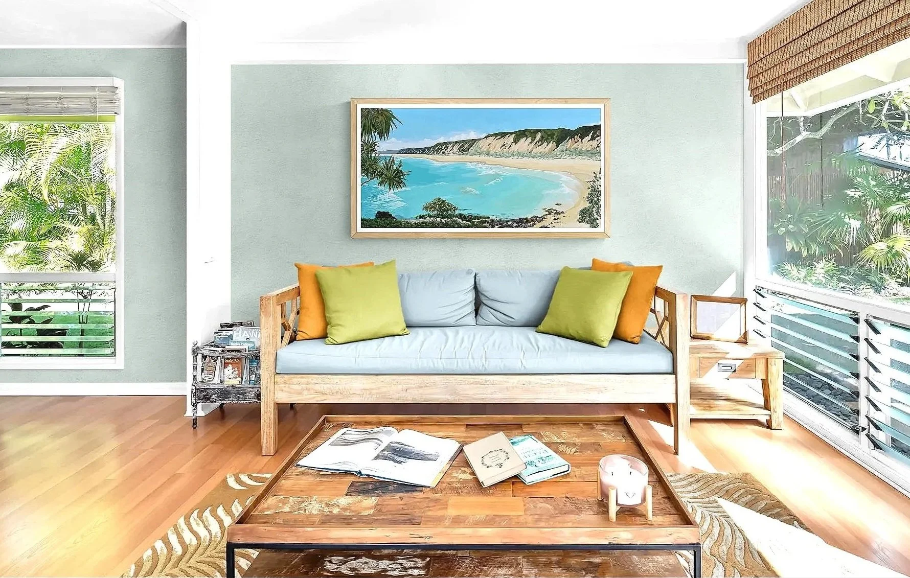 Double Island Beach Drive Print - Unframed