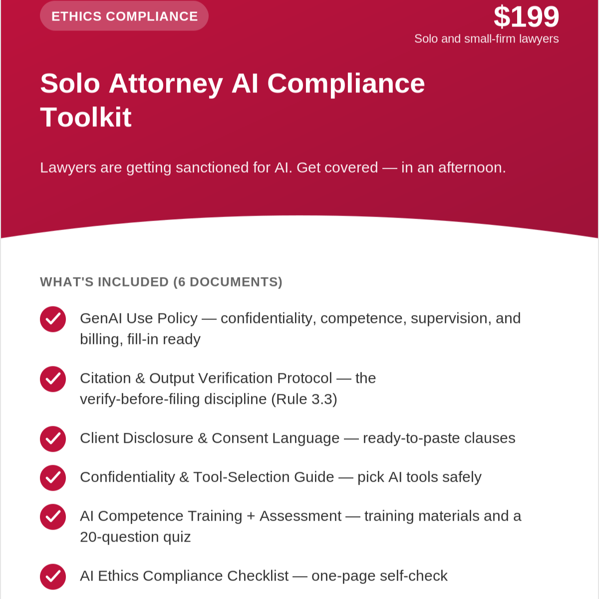 Solo Attorney AI Compliance Toolkit