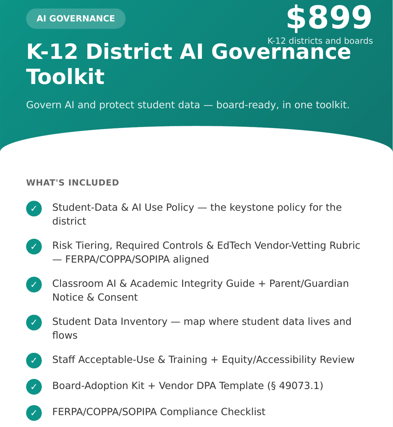 K-12 District AI Governance Toolkit