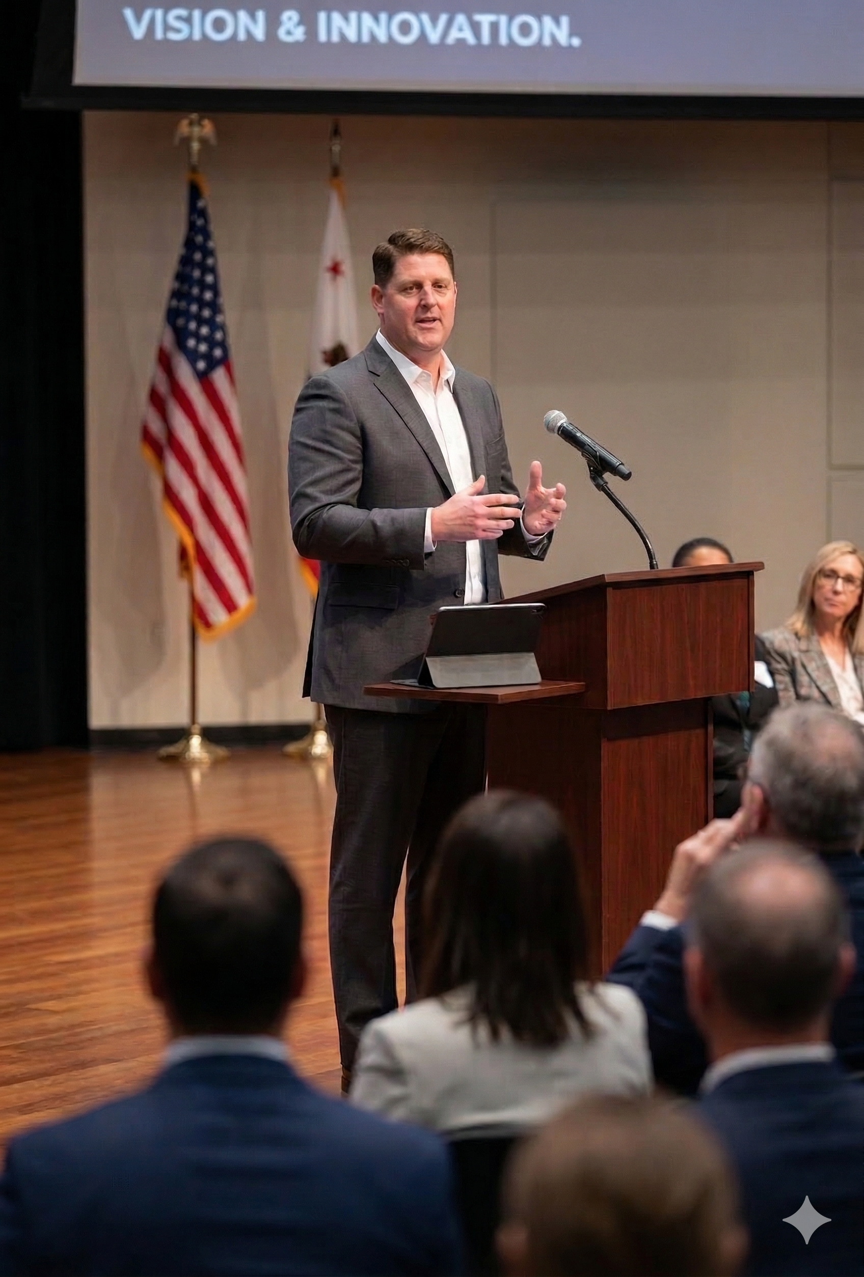 Jeremy Harris presenting at a conference