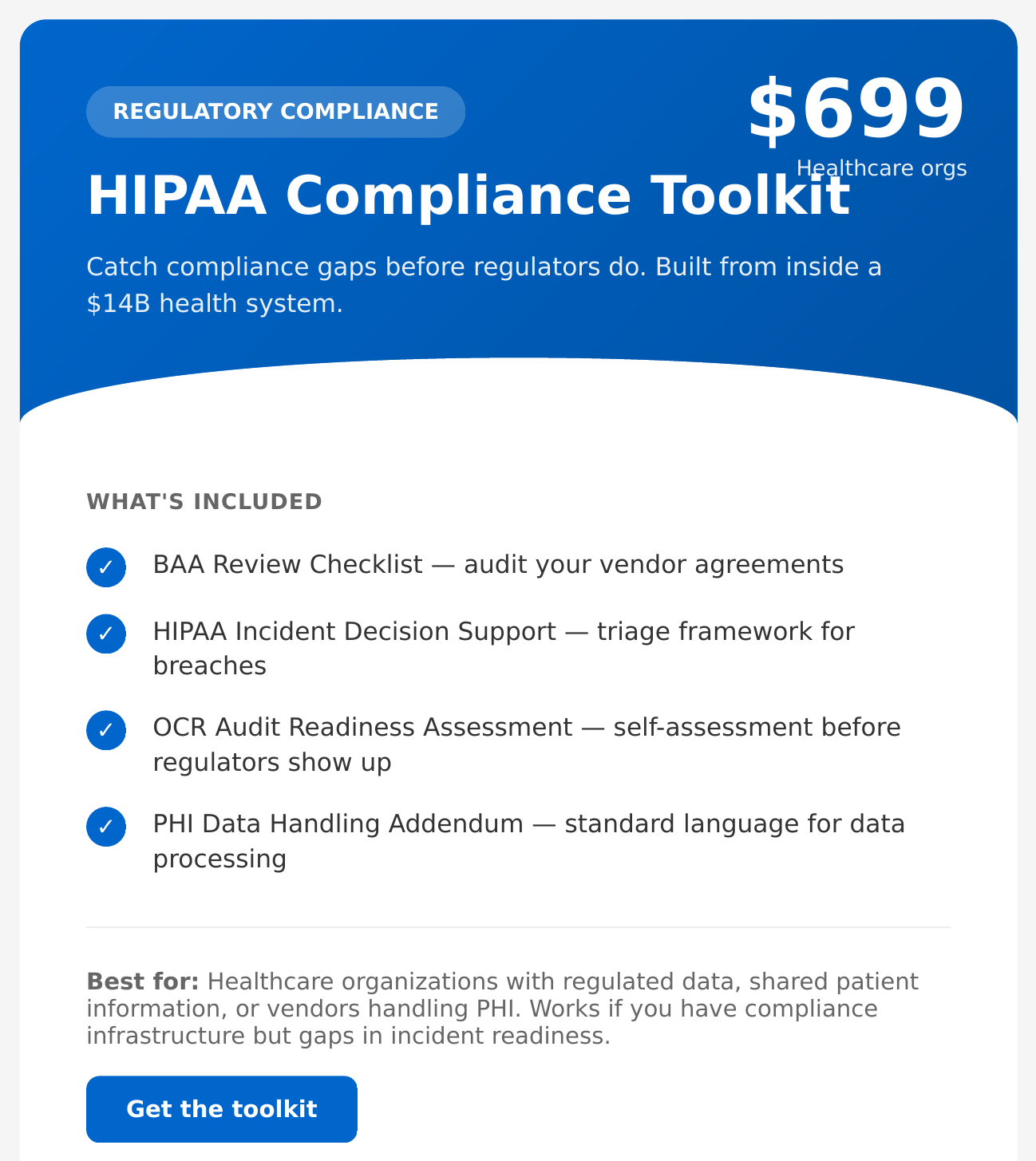 HIPAA Compliance Starter Toolkit