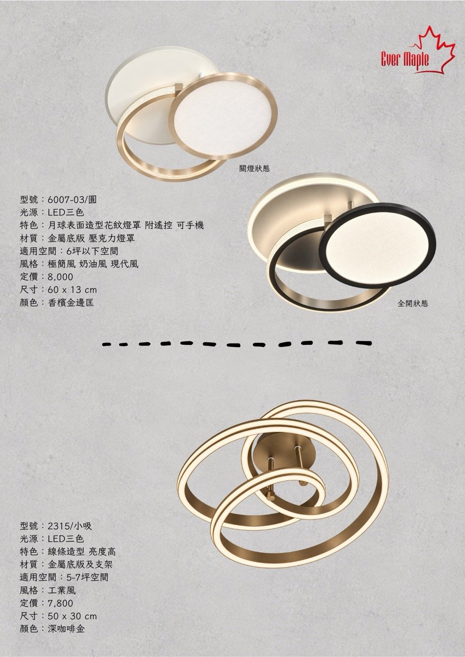吸頂燈｜LED
