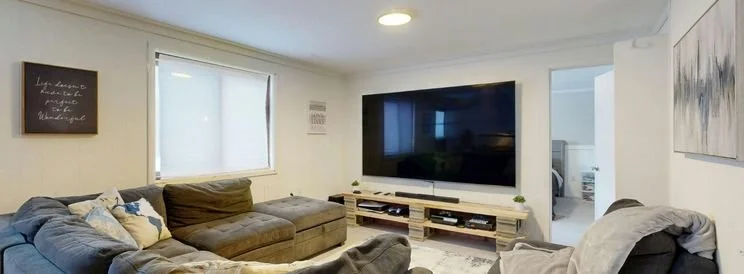 Fix-It Construction Services living room addition with seating area and entertainment setup Harrisonburg VA