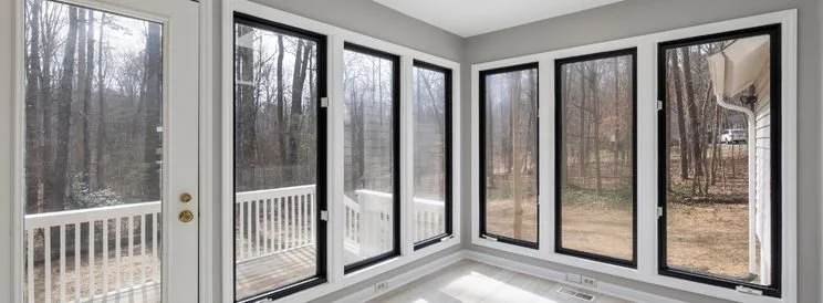 Fix-It Construction Services sunroom addition with large windows and natural light Harrisonburg VA
