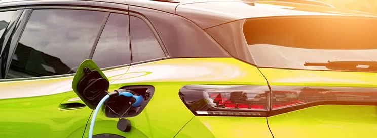 Fix-It Construction Services EV charger connected to electric vehicle for home charging Harrisonburg VA