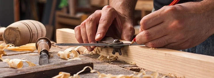 Fix-It Construction Services carpentry work shaping wood with hand tools Harrisonburg VA