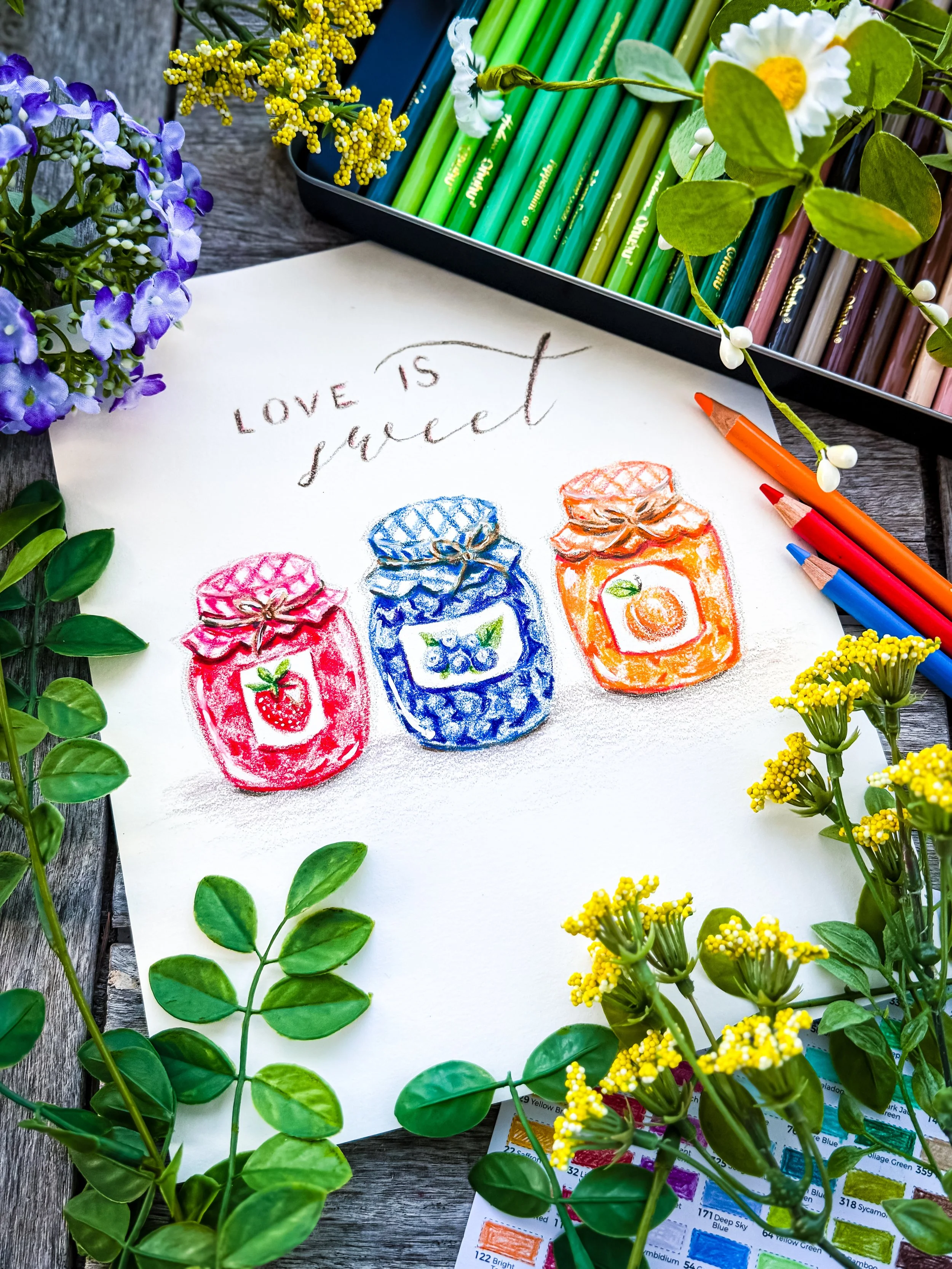 Sweet little jam jars