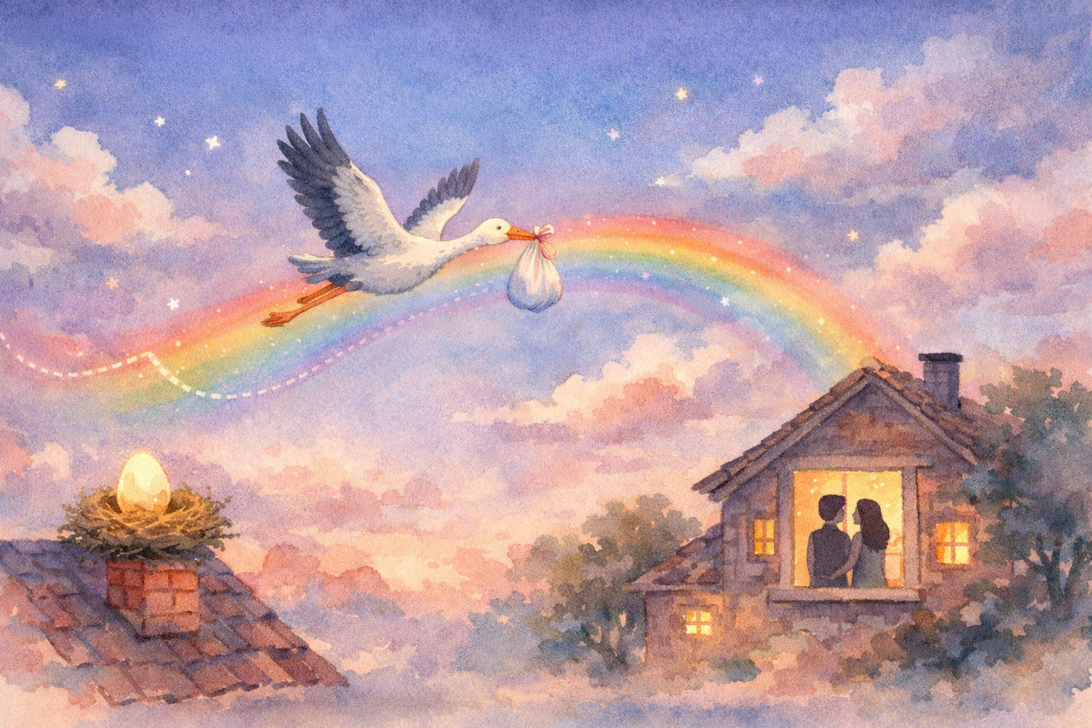 The Stork Will Make Two Stops