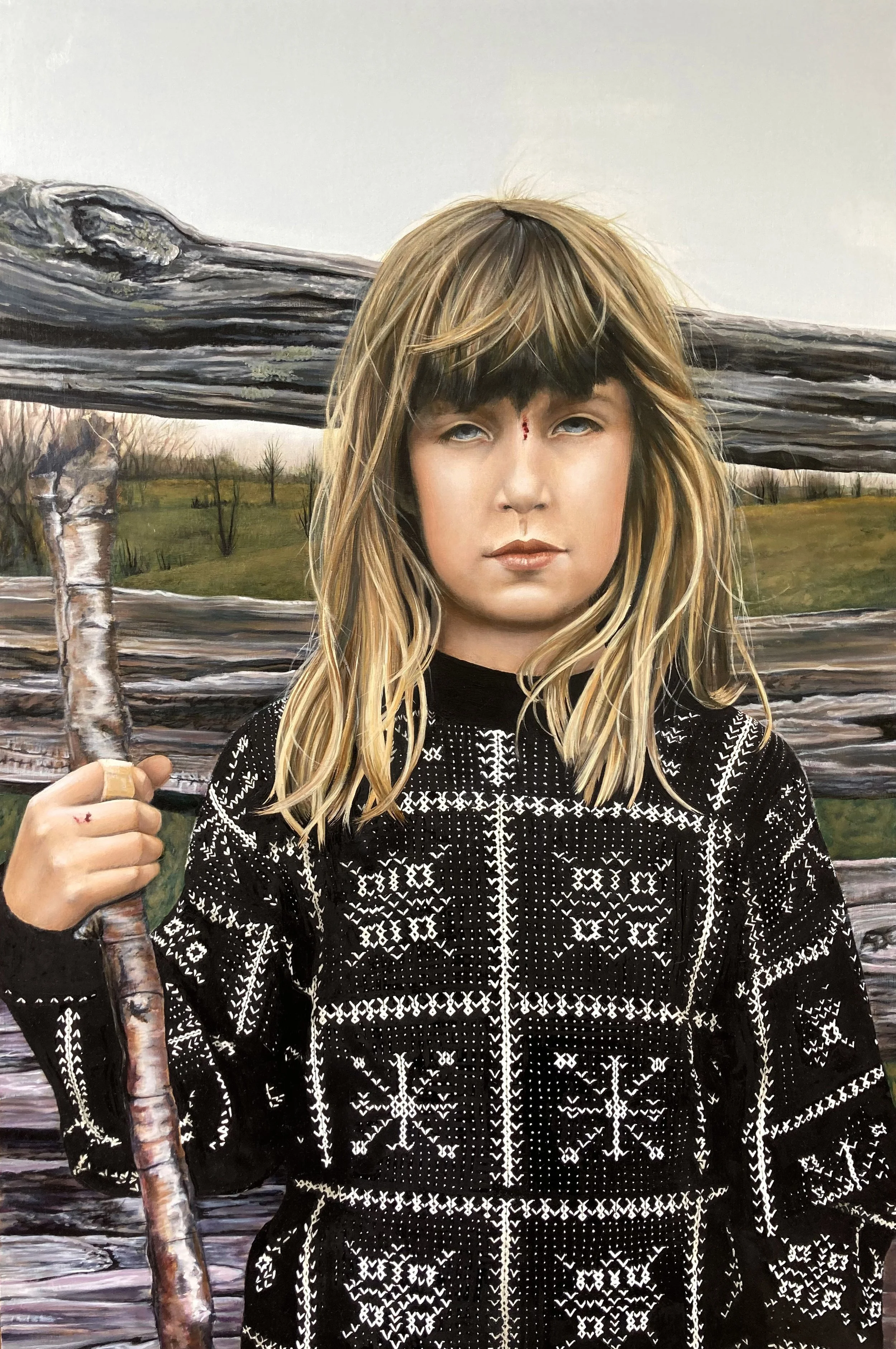 "Lord of the Flies", 24x36in, oil on panel, 2023 (private collection)