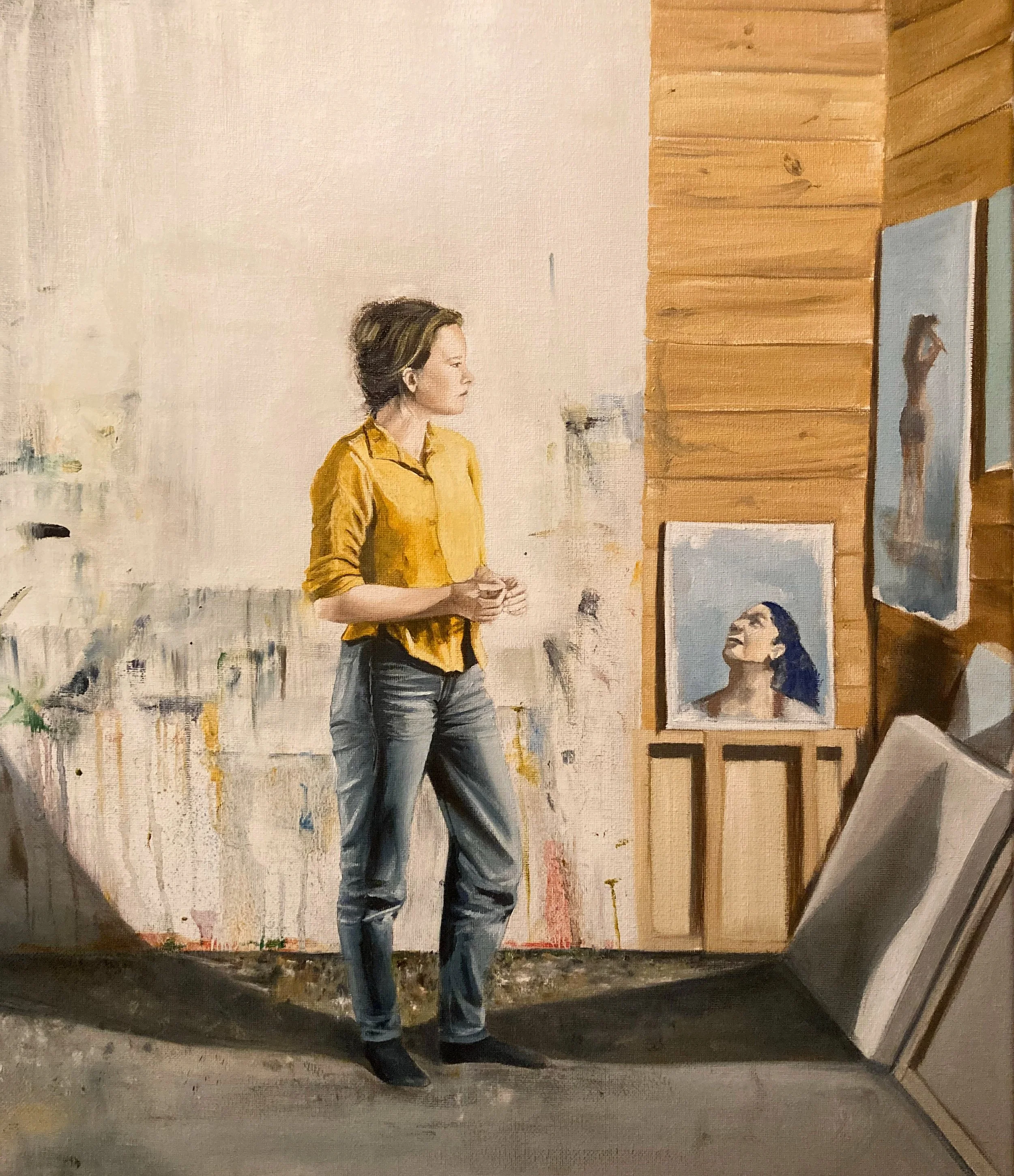 Figure study, 2020, oil on canvas