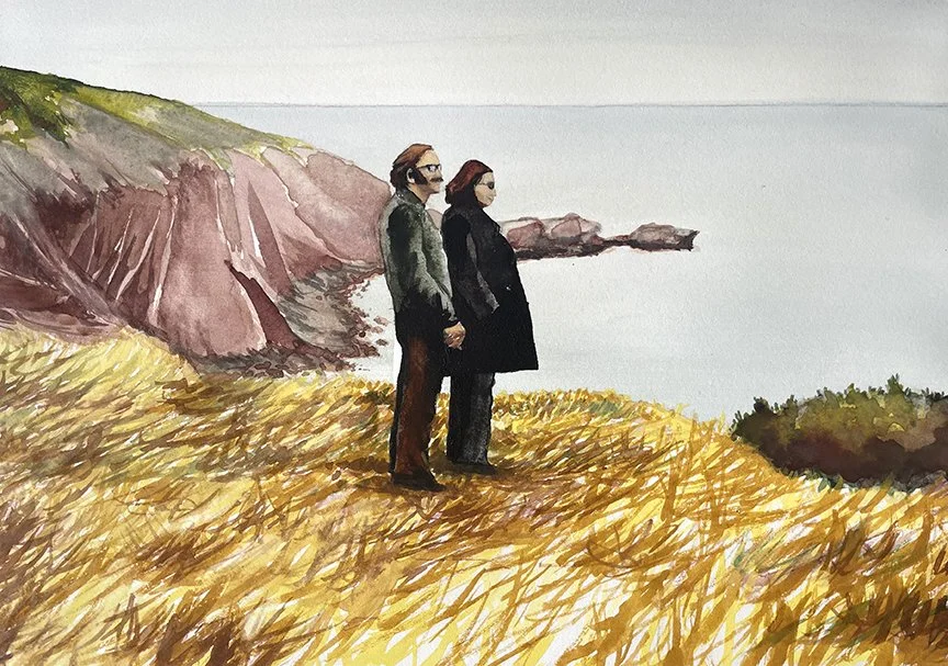 "Cabot Trail 1971", 7x10in, watercolour on Arches, 2023 (available)