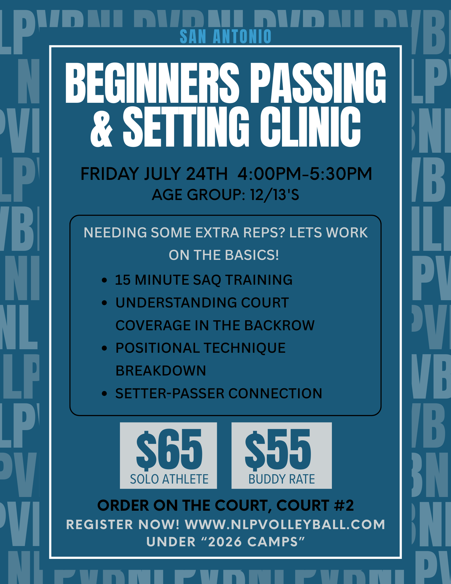 San Antonio: Passing & Setting Clinic