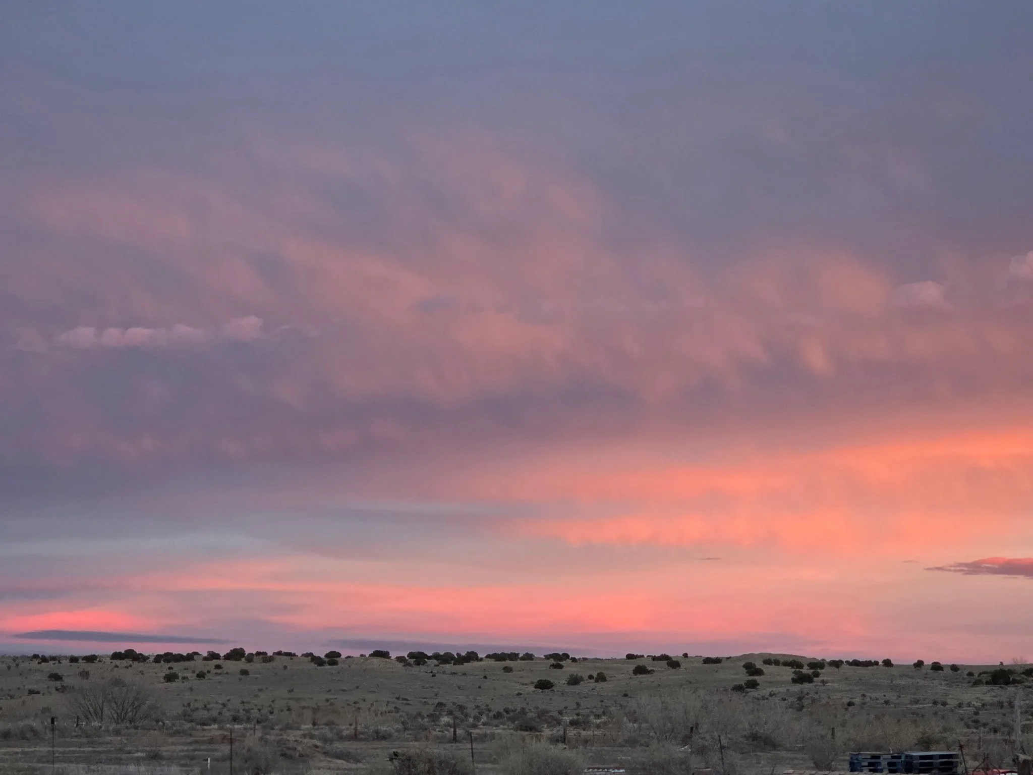 A New Mexico sunset over a desert landscape, representing the grounded, personalized care offered in individual therapy at Lotus Flower Counseling