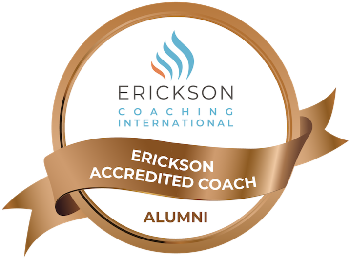Jenn Overmeyer's Erickson Accredited Coach badge