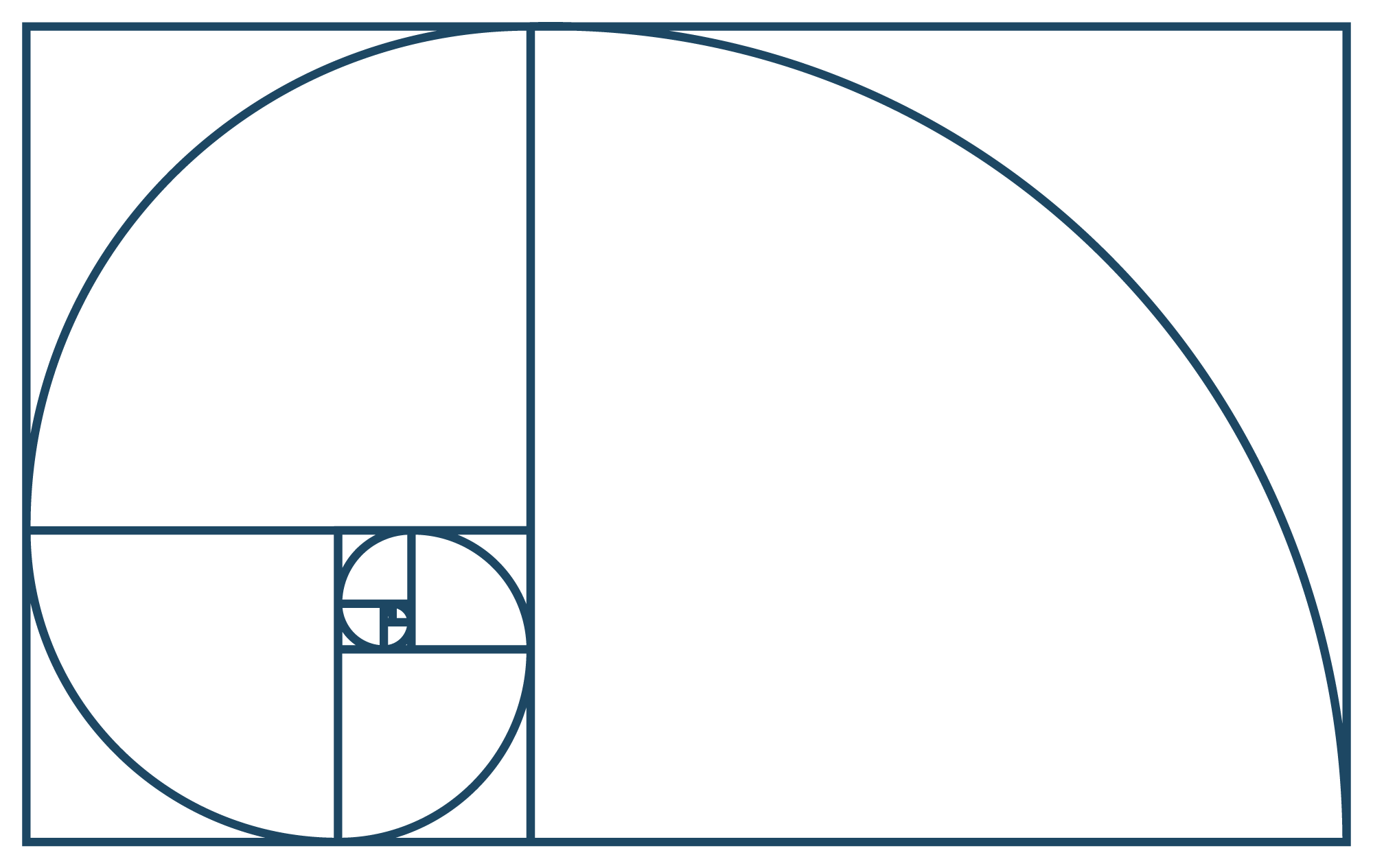 Jenn Overmeyer's Coaching and Business Consulting logo, a clean line illustration of the Fibonacci spiral.