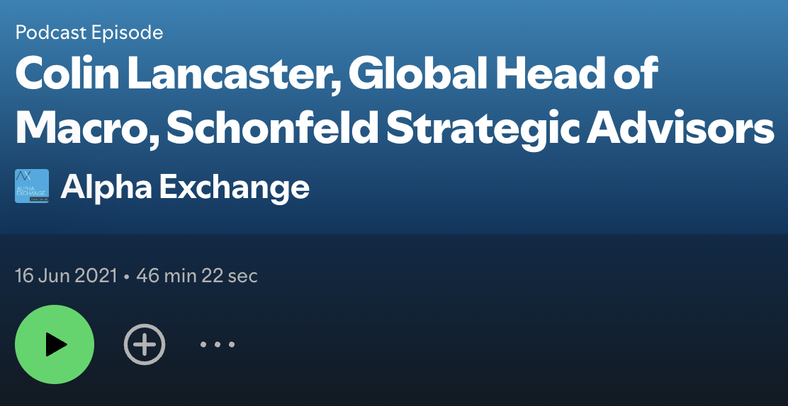 Colin Lancaster, Global Head of Macro, schonfeld strategic advisers 