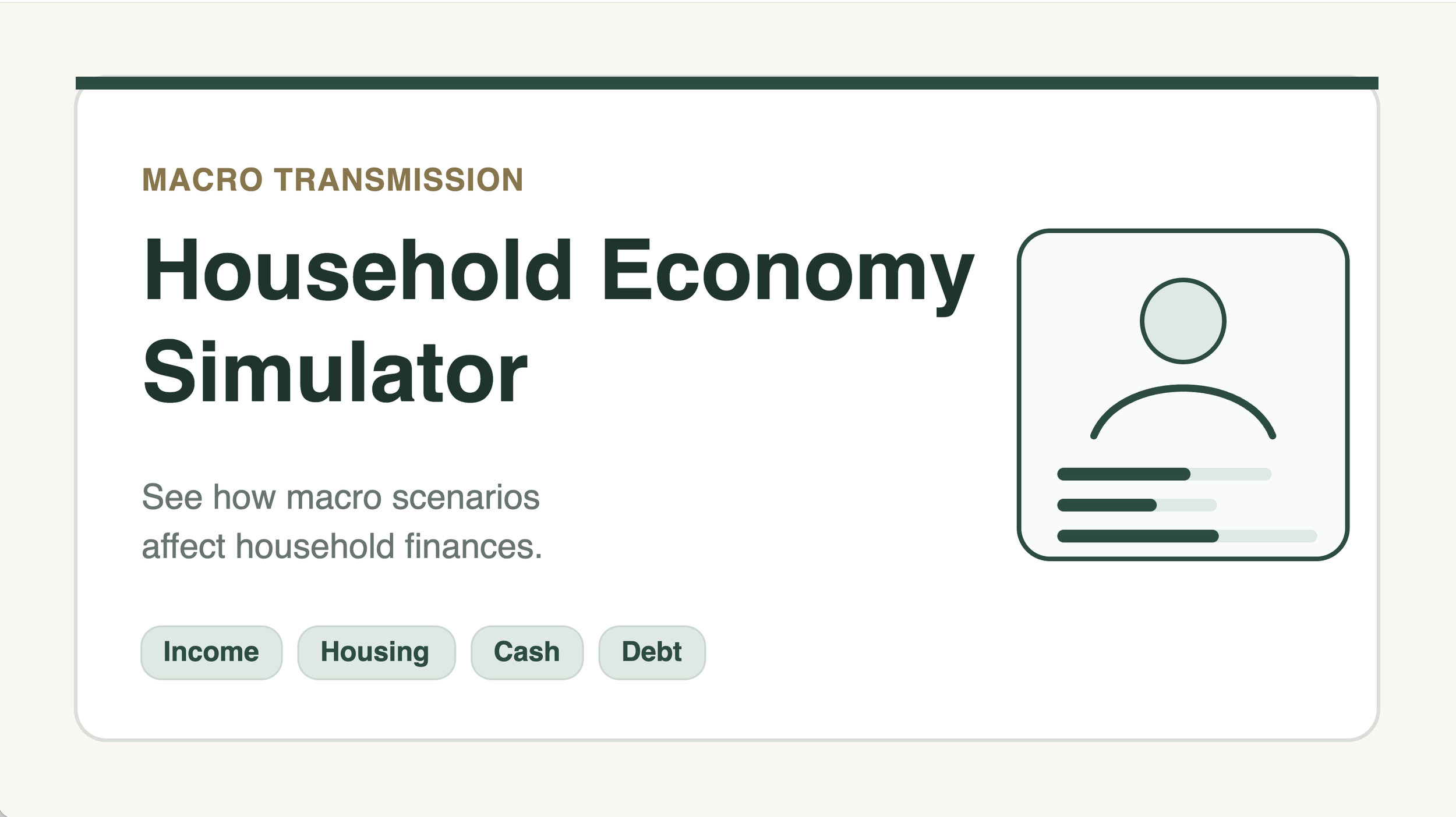 Household Economy Simulator