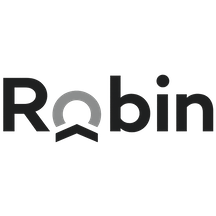 Robin logo with the word 'Robin' in black text