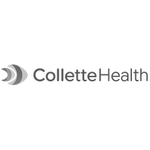 Logo of Collette Health featuring a stylized eye shape and the company name