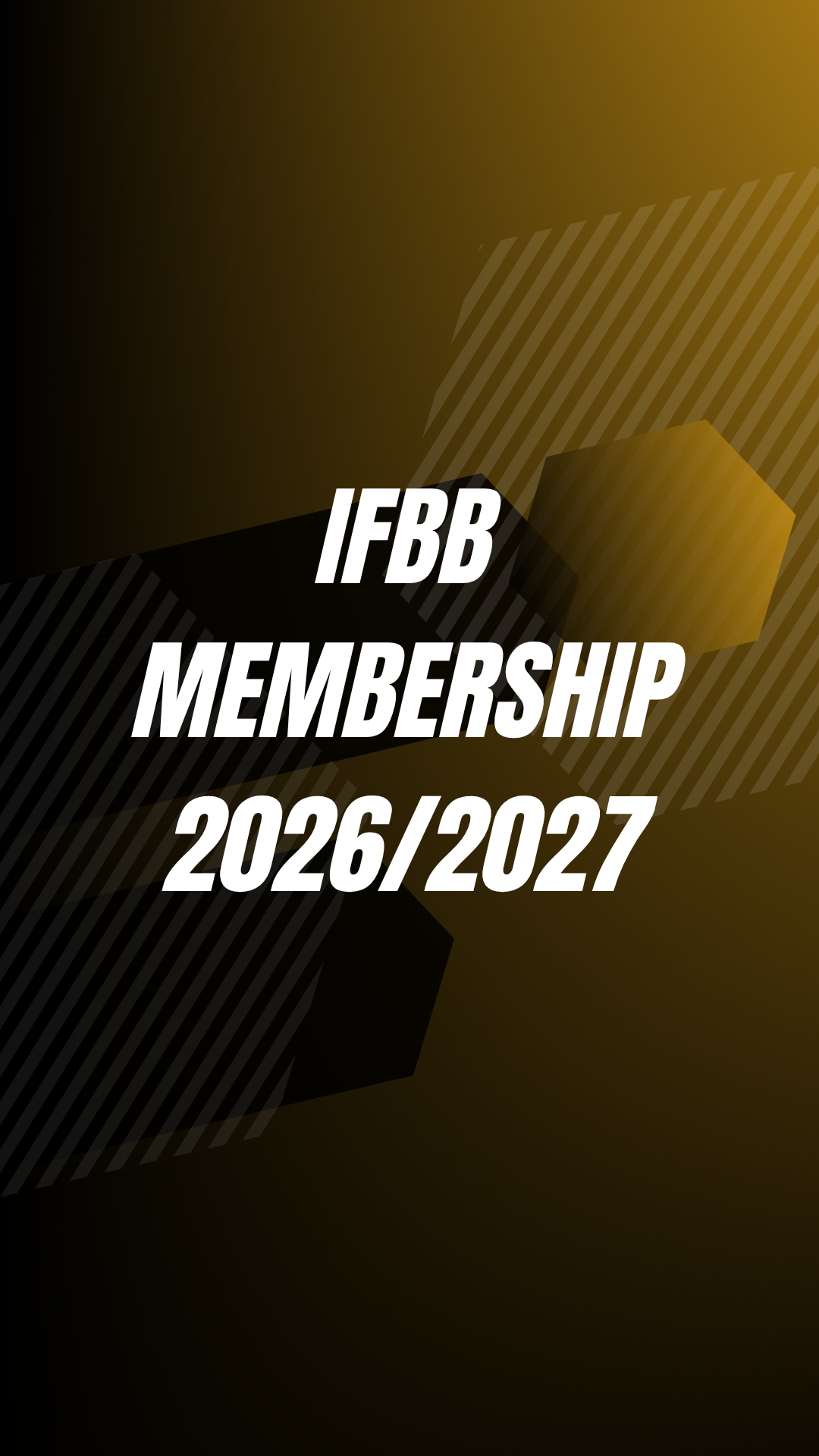 IFBB Membership Fee 2026/27