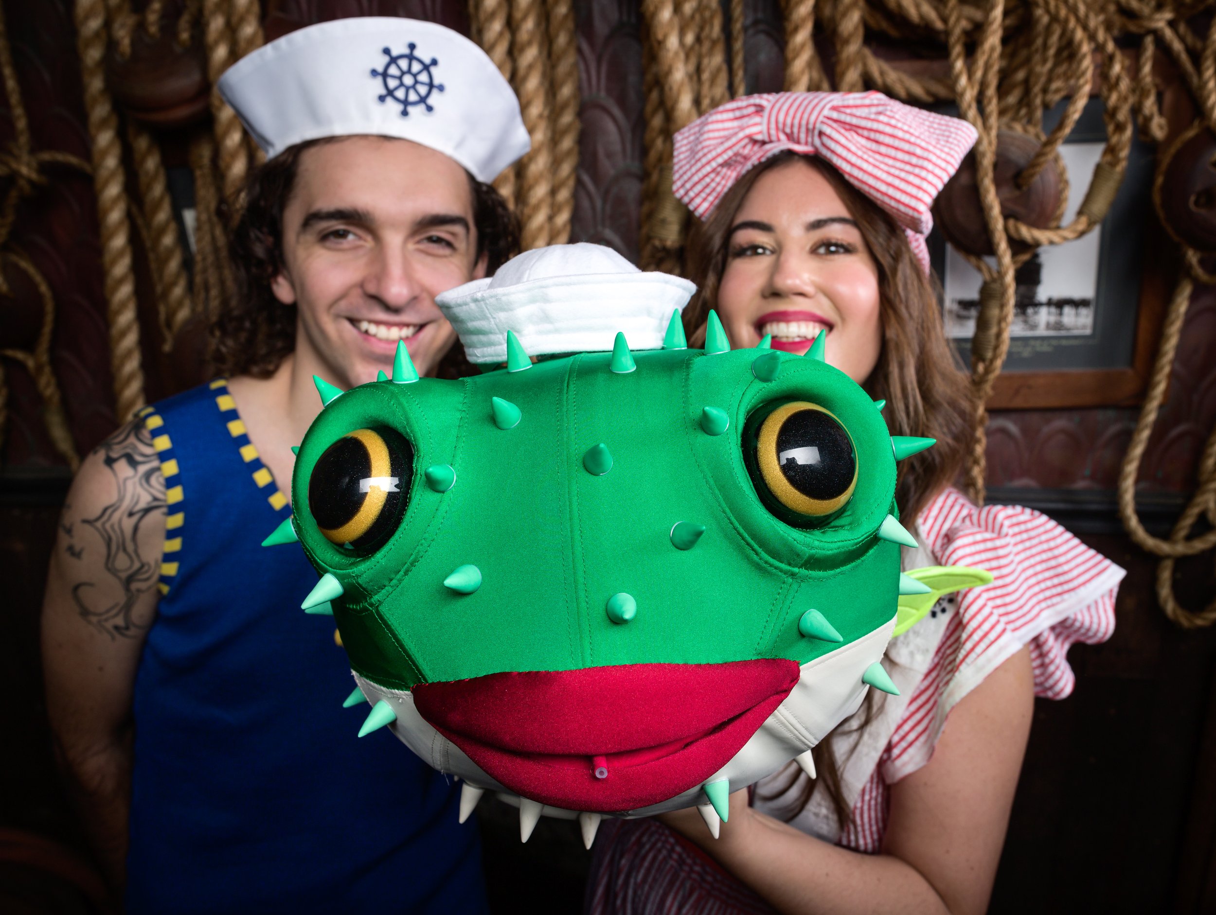 Pia Harris & Jarrad Inman with Child Puffer FIsh.jpg