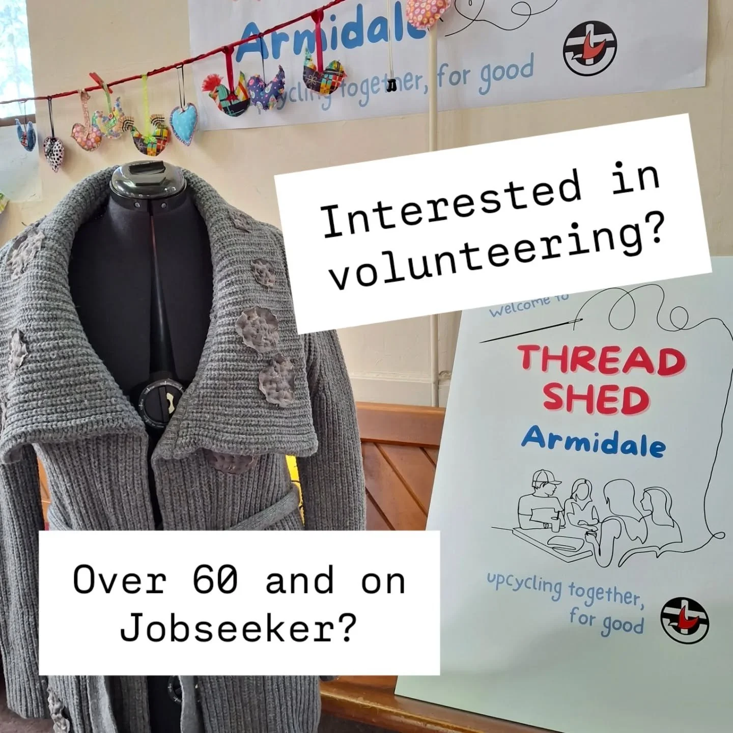 Thread Shed Armidale is a community based initiative designed to share skills and upcycle existing materials to prevent textiles going to waste streams. We're looking for committed volunteers to support Thread Shed during the 15 hours we are open. Th