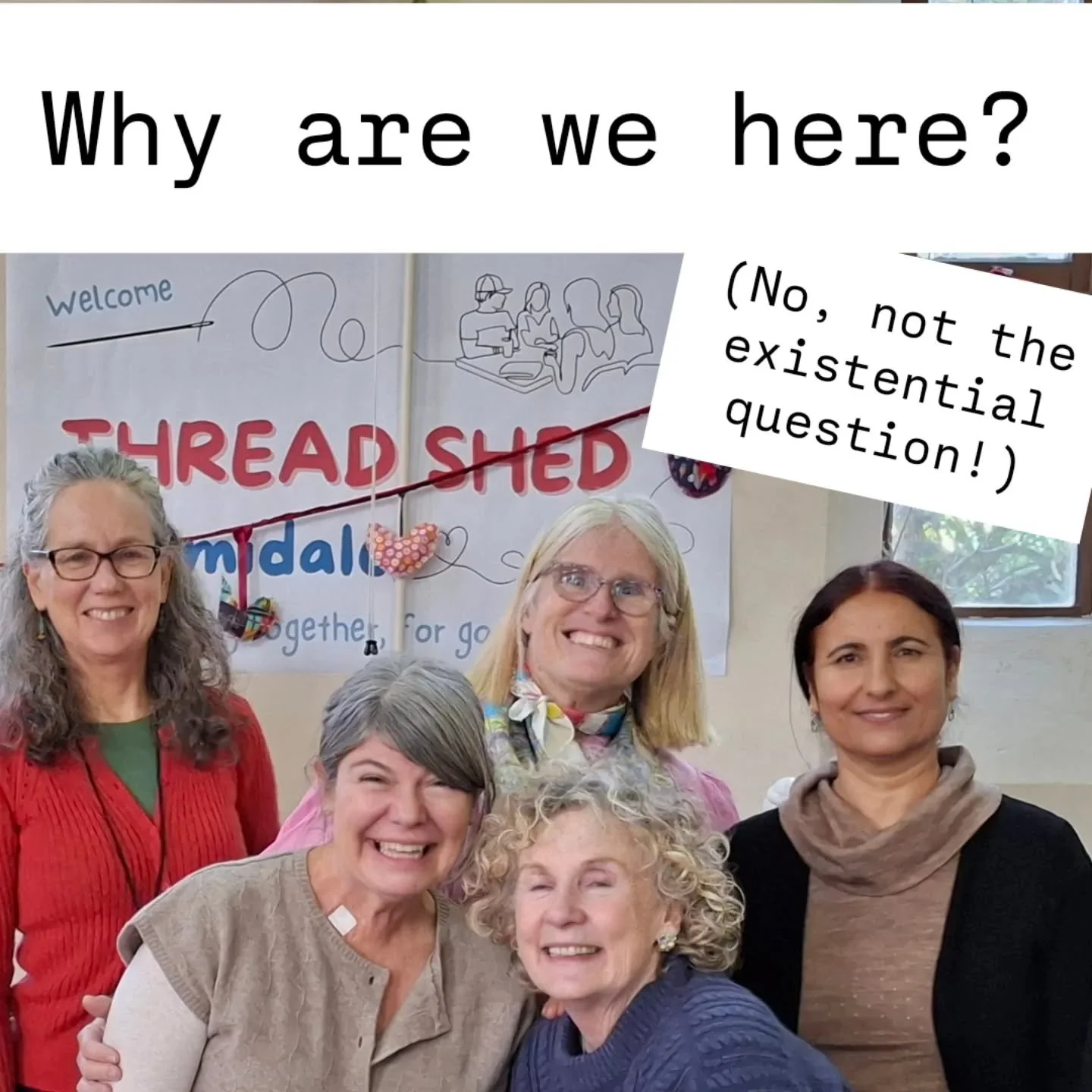 Why promote sewing and mending? Because there's a major textile waste crisis, op shops are overwhelmed by volumes of discarded clothing and we need to do things differently. This starts with not buying new when we don't really need to, keeping the cl