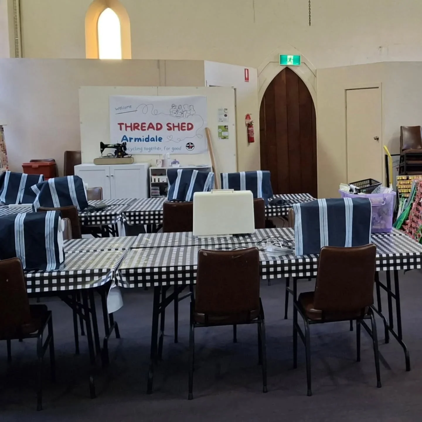 Join us this morning at Thread Shed Armidale. Bring along a hand stitching project and a gold coin donation and enjoy social time with others. Don't have a project? Want to save a garment from landfill? We're mending for op shops, and you can join us