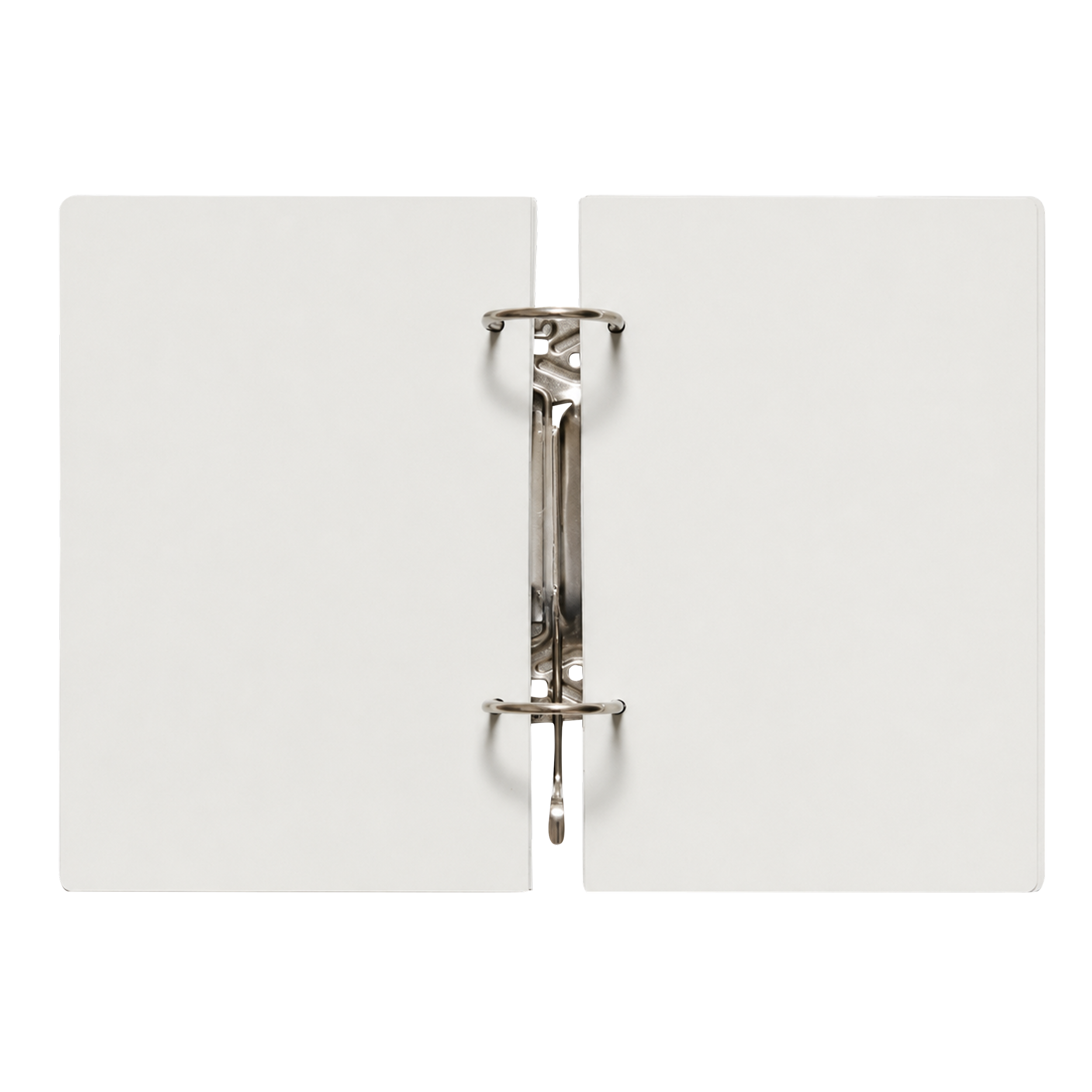 Close-up photo of a white cardboard box with a metal latch.