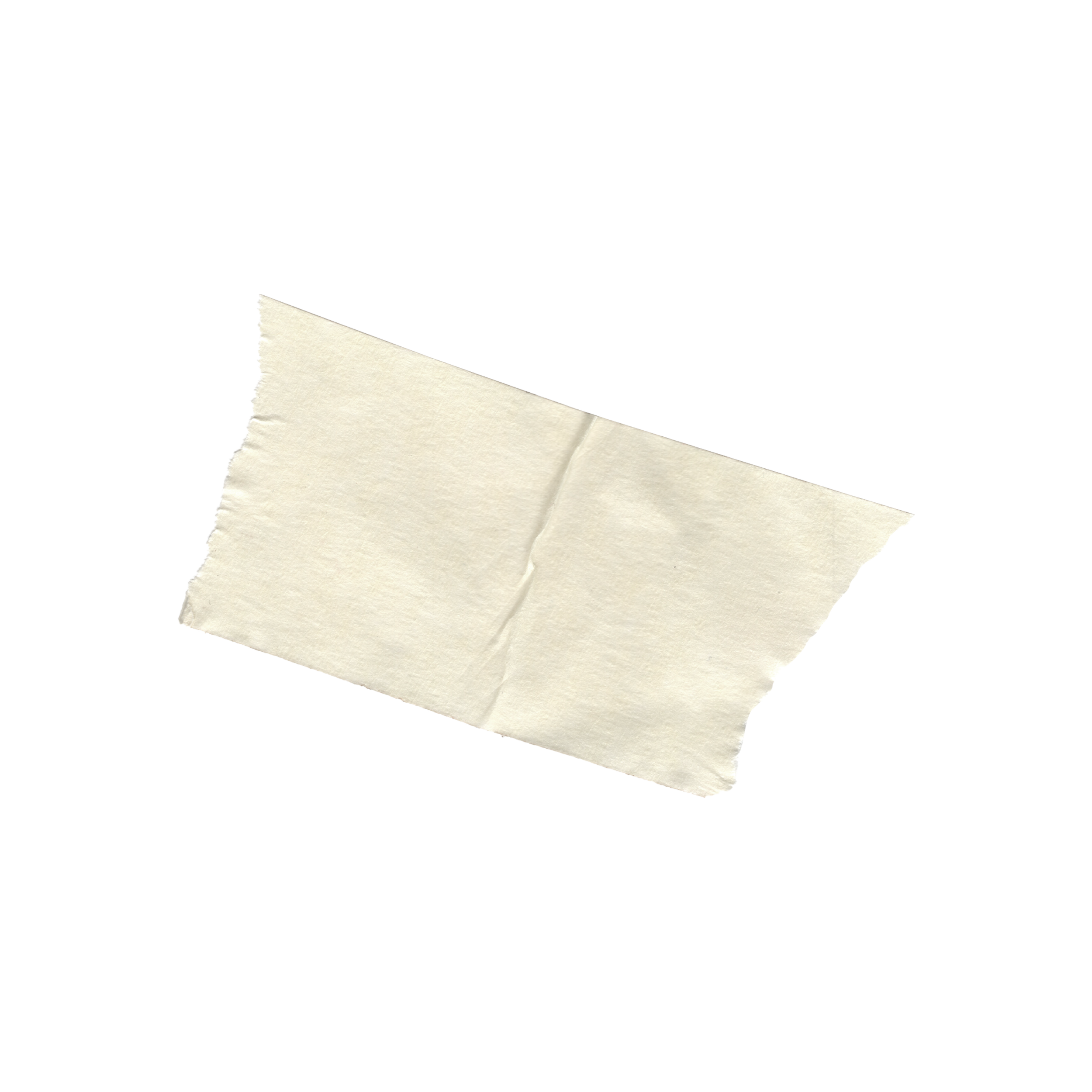 A crumpled piece of white paper with frayed and torn edges is placed on a black background.