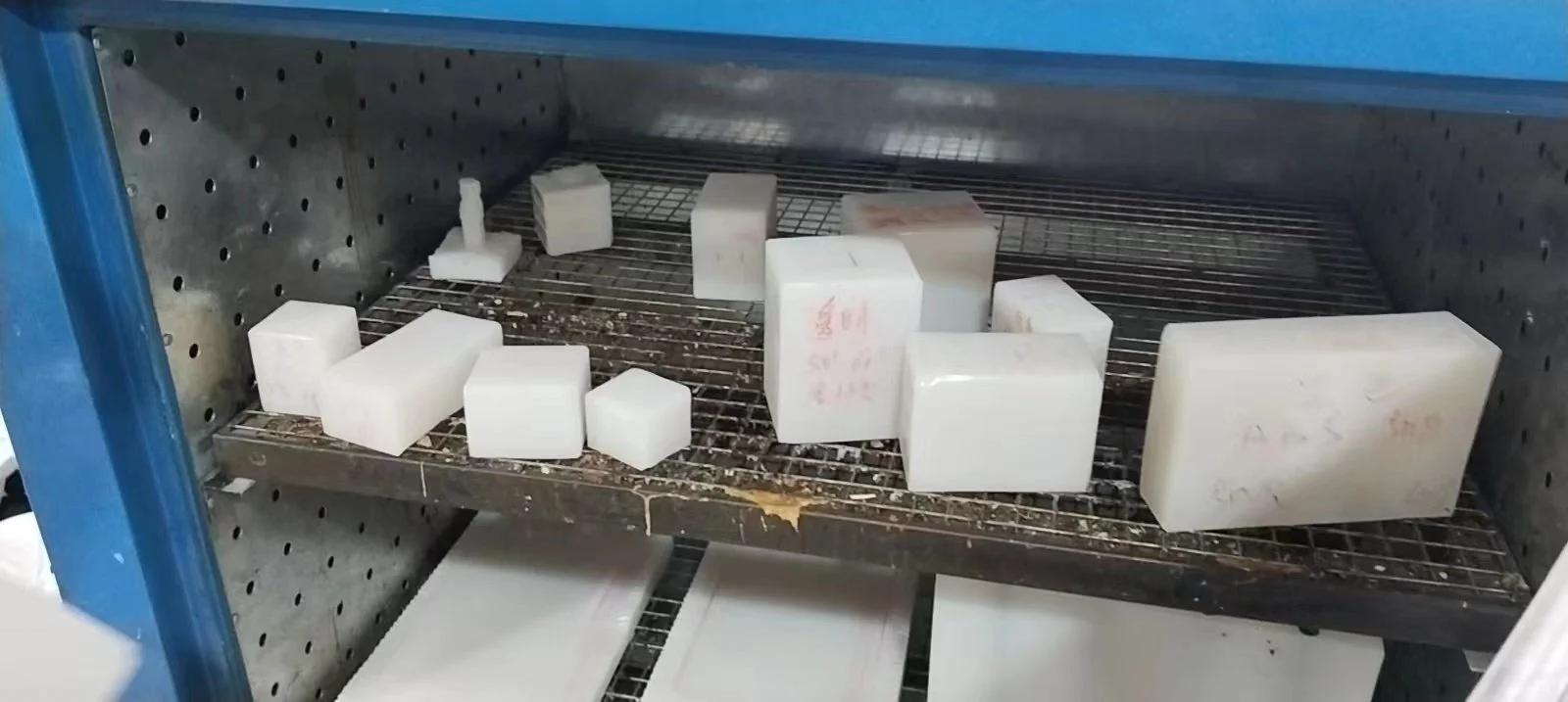 Silicone moulds for vacuum casting curing in an oven. China prototyping.