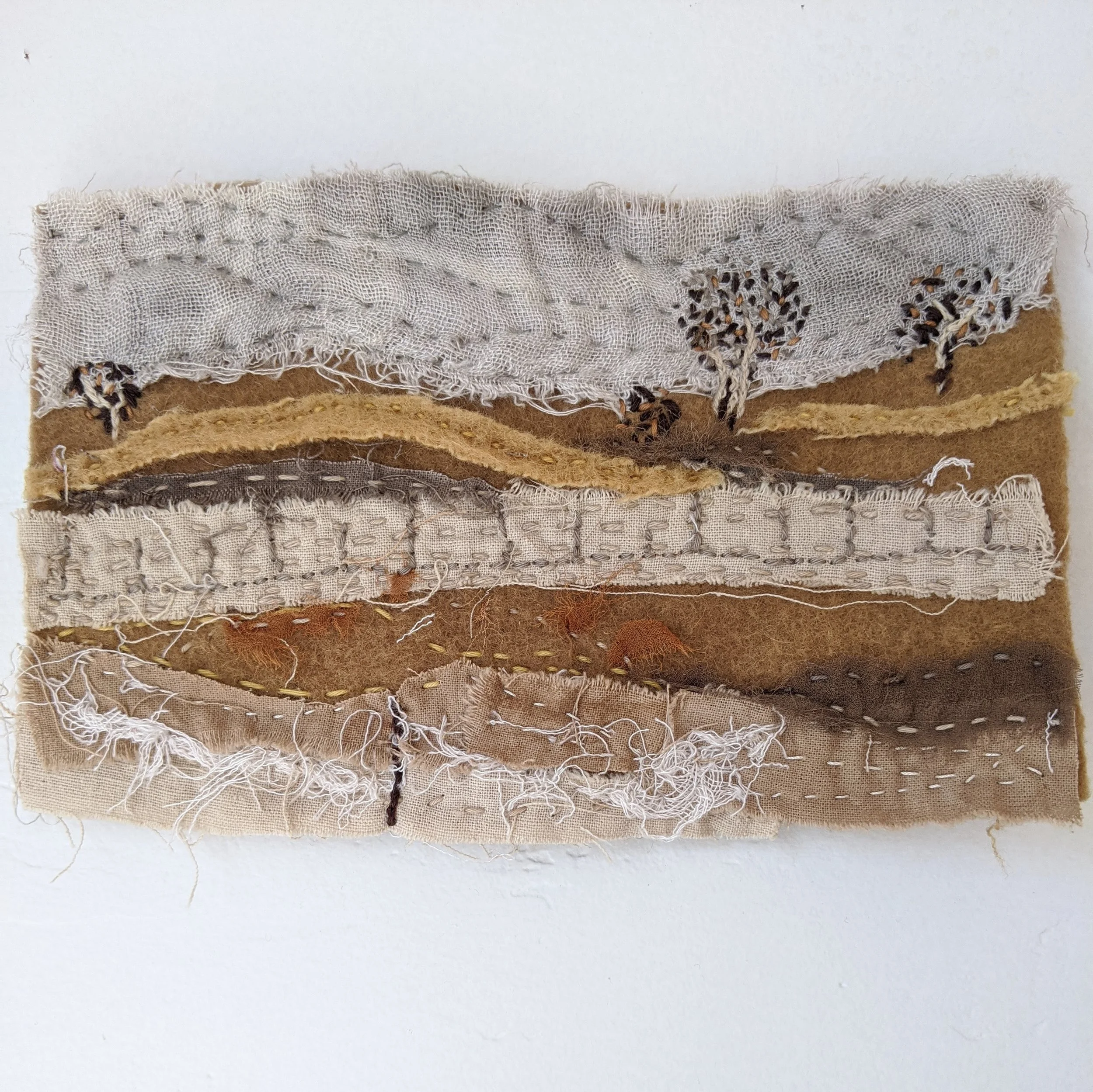 Drought at Cudgegong - 19 cm x 11.5cm - Original- Unframed