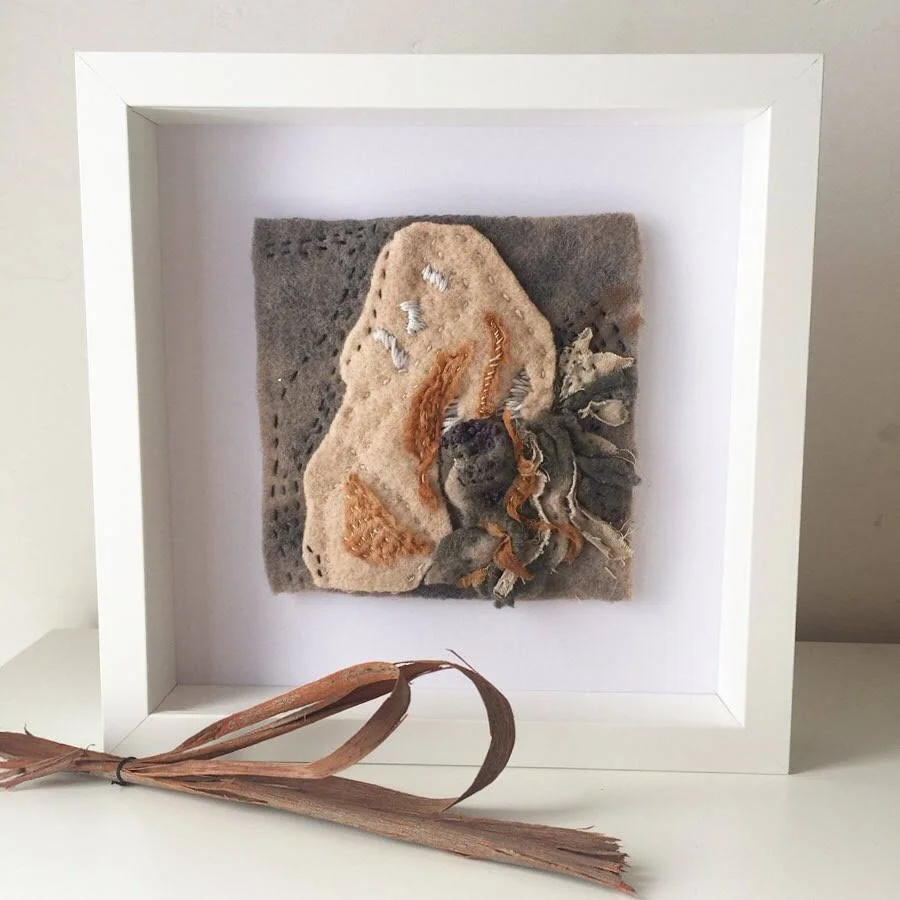 Textures of Bark - 14 cm x 14 cm - Original - Unframed