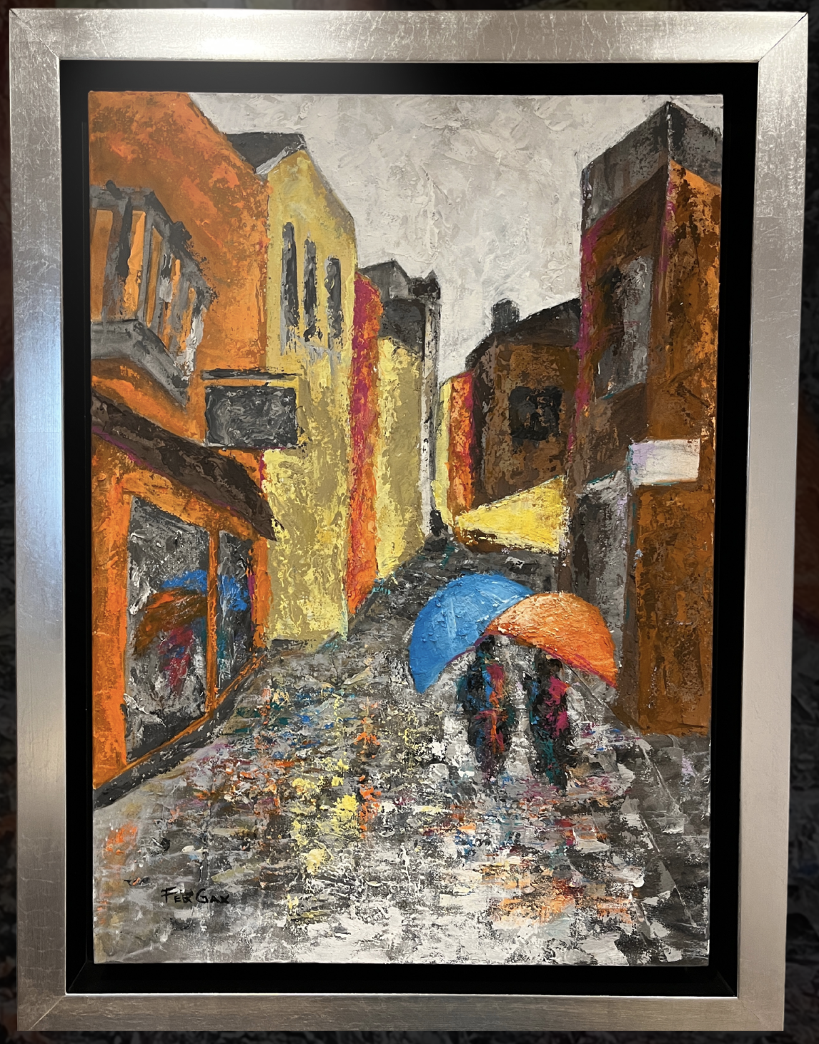 Sin Nombre 01 
— 
Óleo sobre tela con textura 
50x70 cm