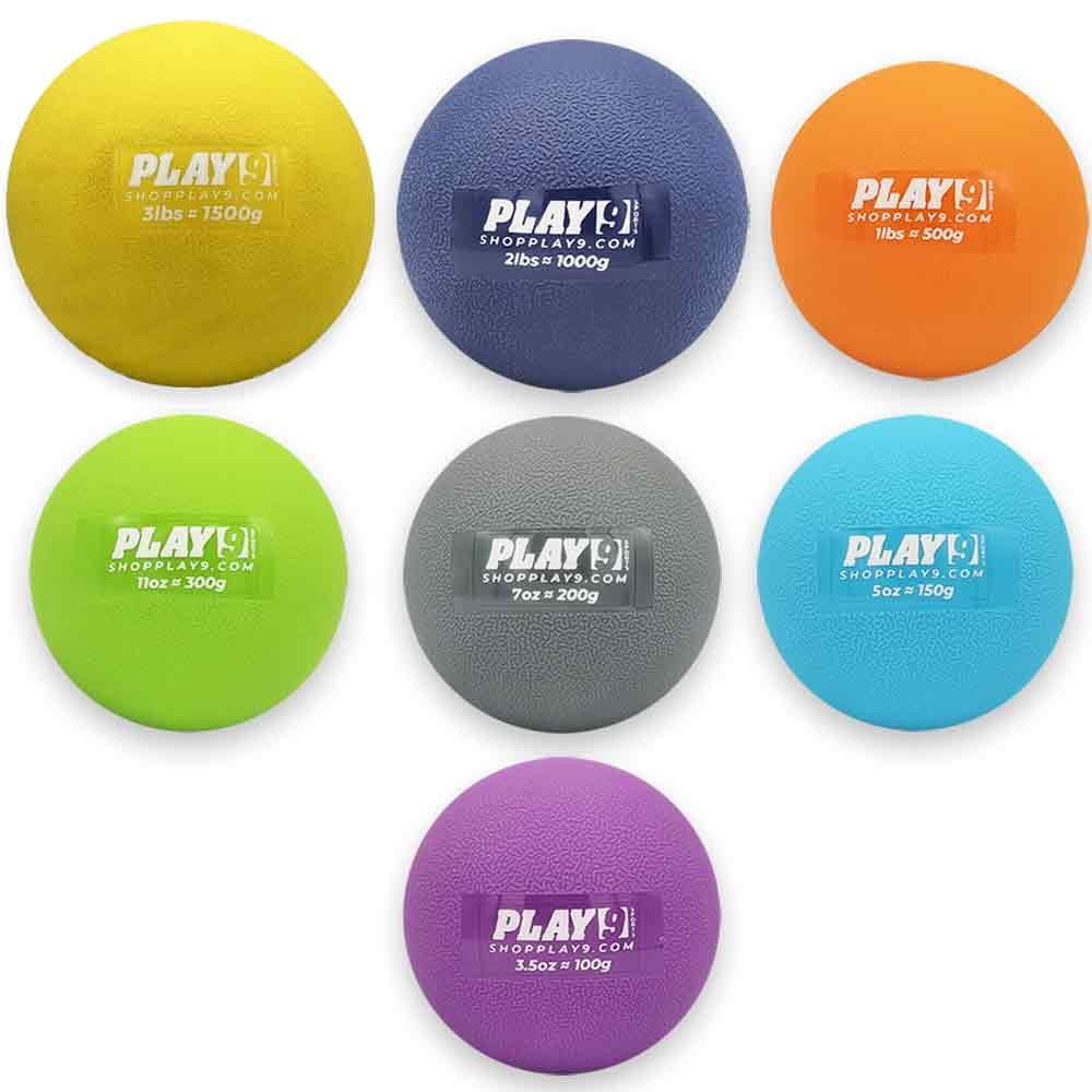 Play 9 Weighted Throwing Plyo Balls - HEAVY