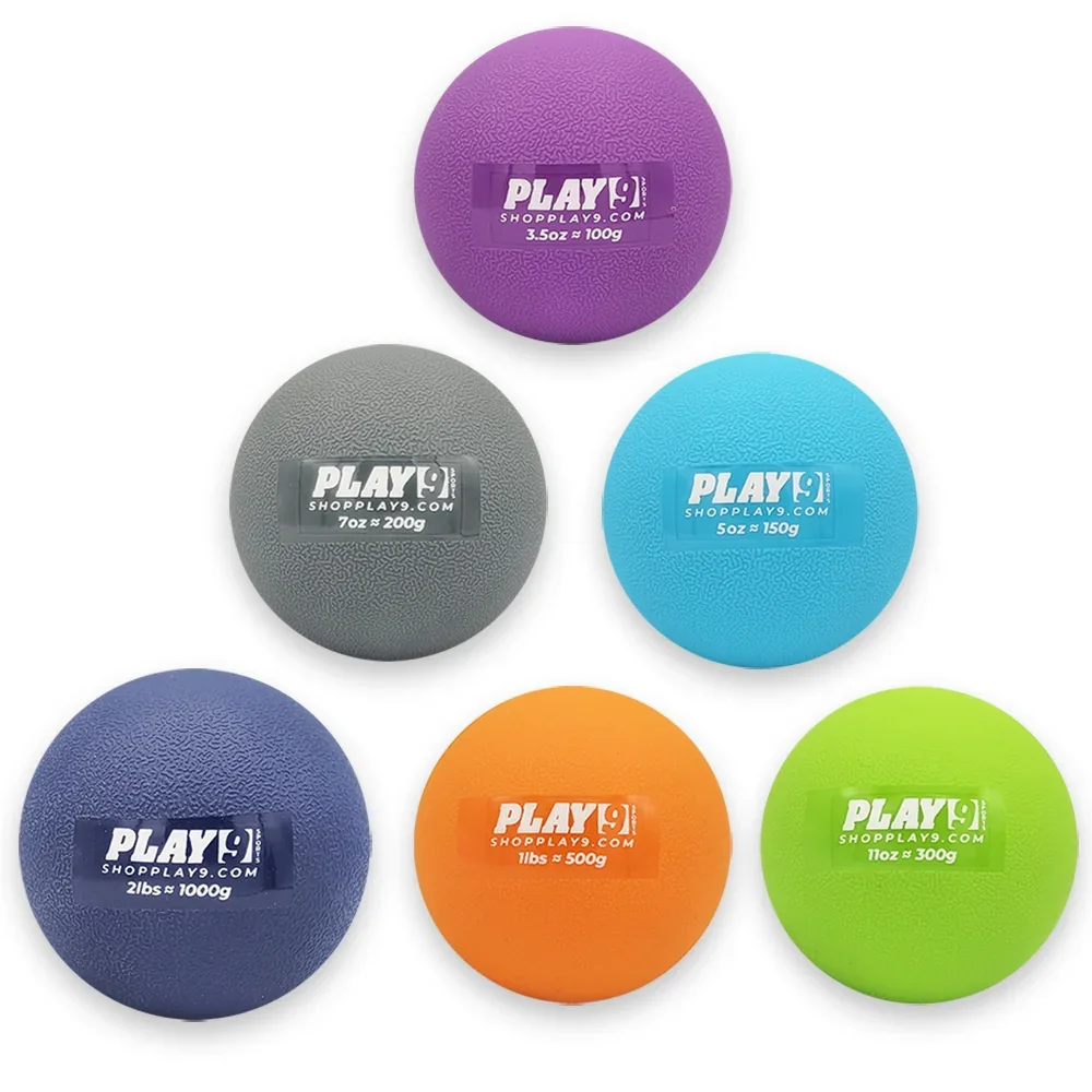 Play 9 Weighted Throwing Plyo Balls - STANDARD