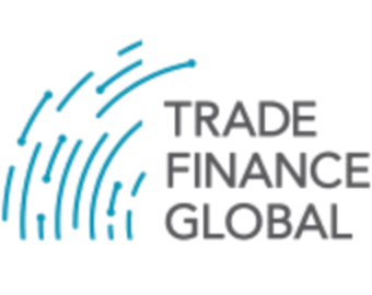 The logo for Trade Finance Global with a stylized globe made of blue lines and the company name in gray and green text.