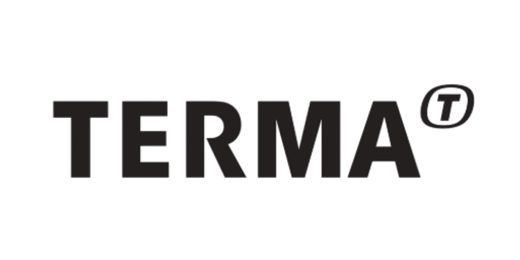 The word 'TERMA' in bold black letters with a small 'T' enclosed in a circle as a registered trademark symbol.