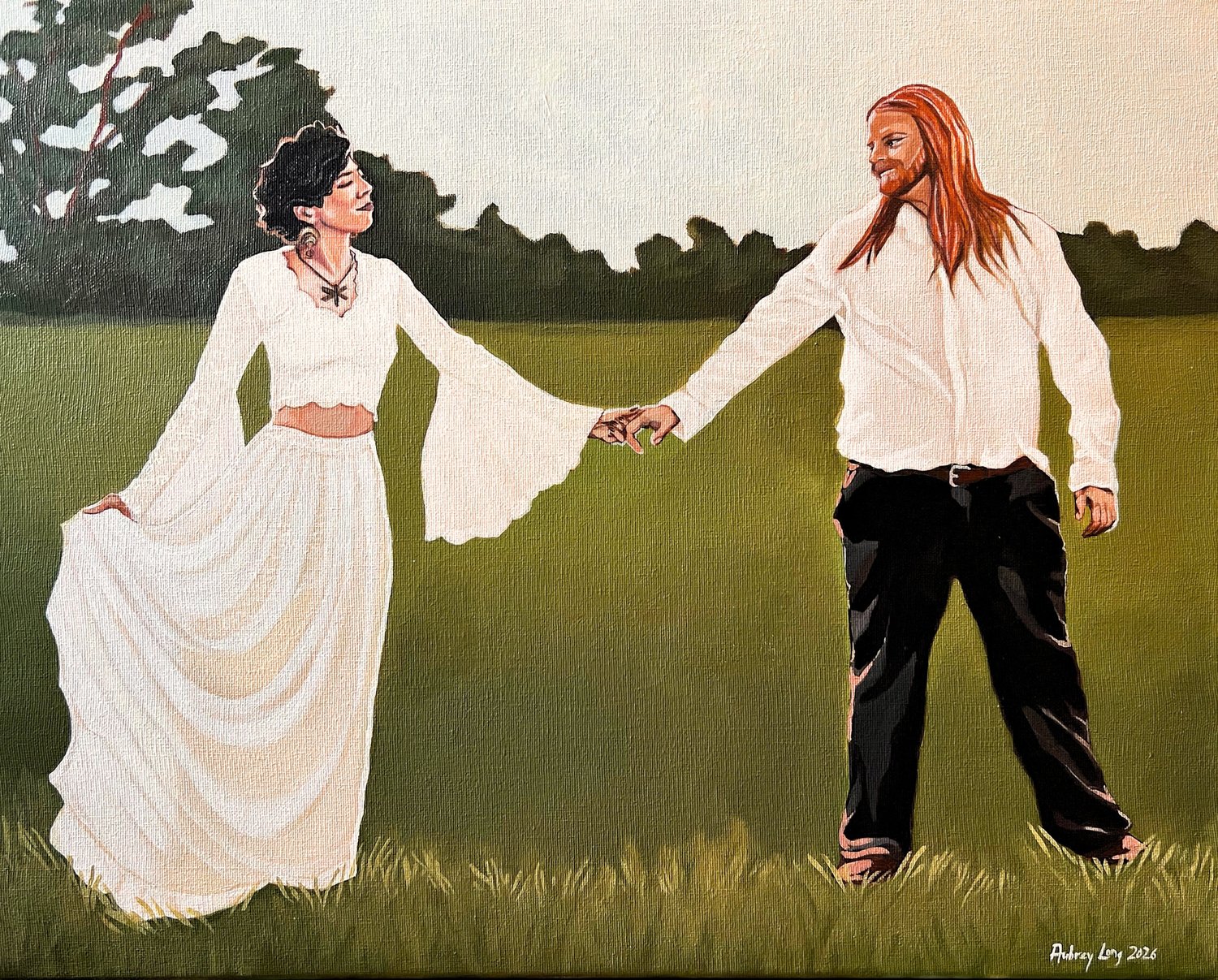 Live destination wedding painting 7