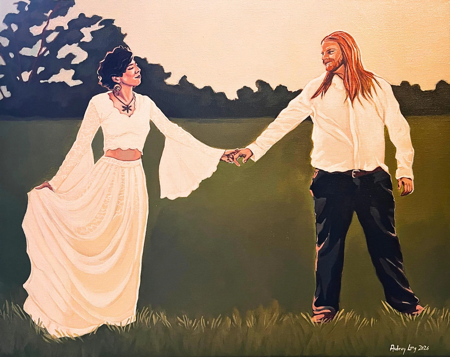 Live destination wedding painting 2
