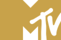 MTV logo with gold color scheme