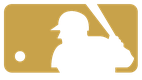 MLB logo in gold
